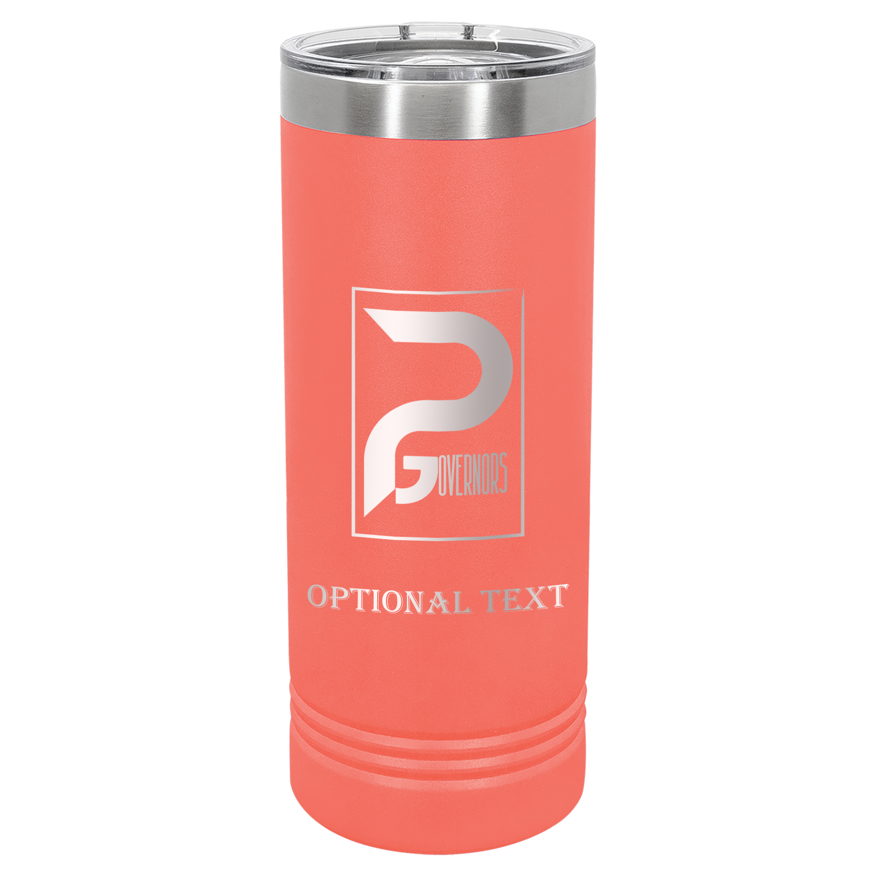22 oz Skinny Tumbler - T.F. Riggs P with Governors