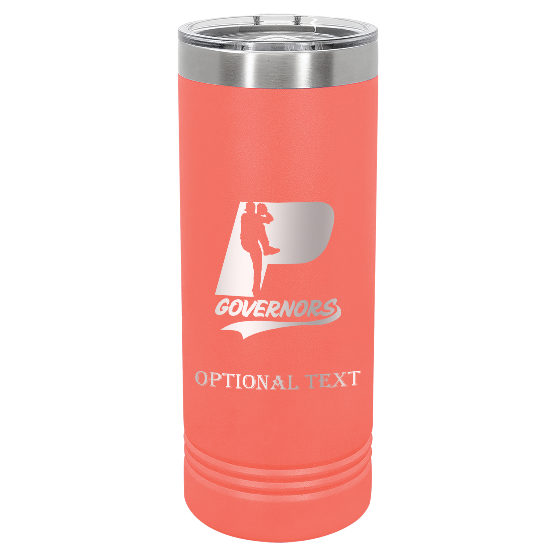 22 oz Skinny Tumbler - T.F. Riggs P with Governors