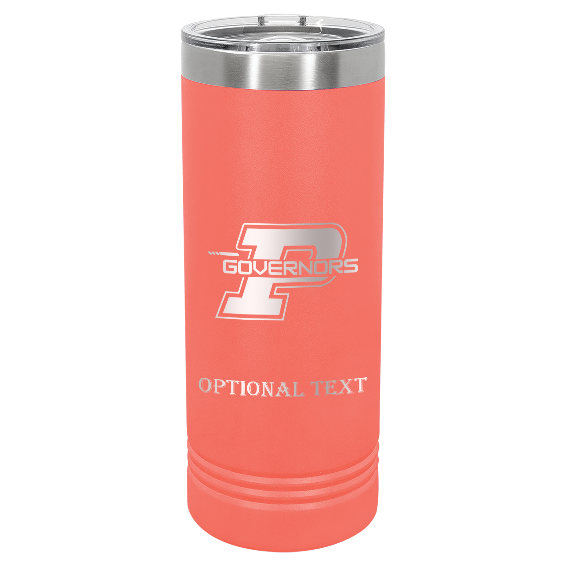22 oz Skinny Tumbler - T.F. Riggs P with Governors