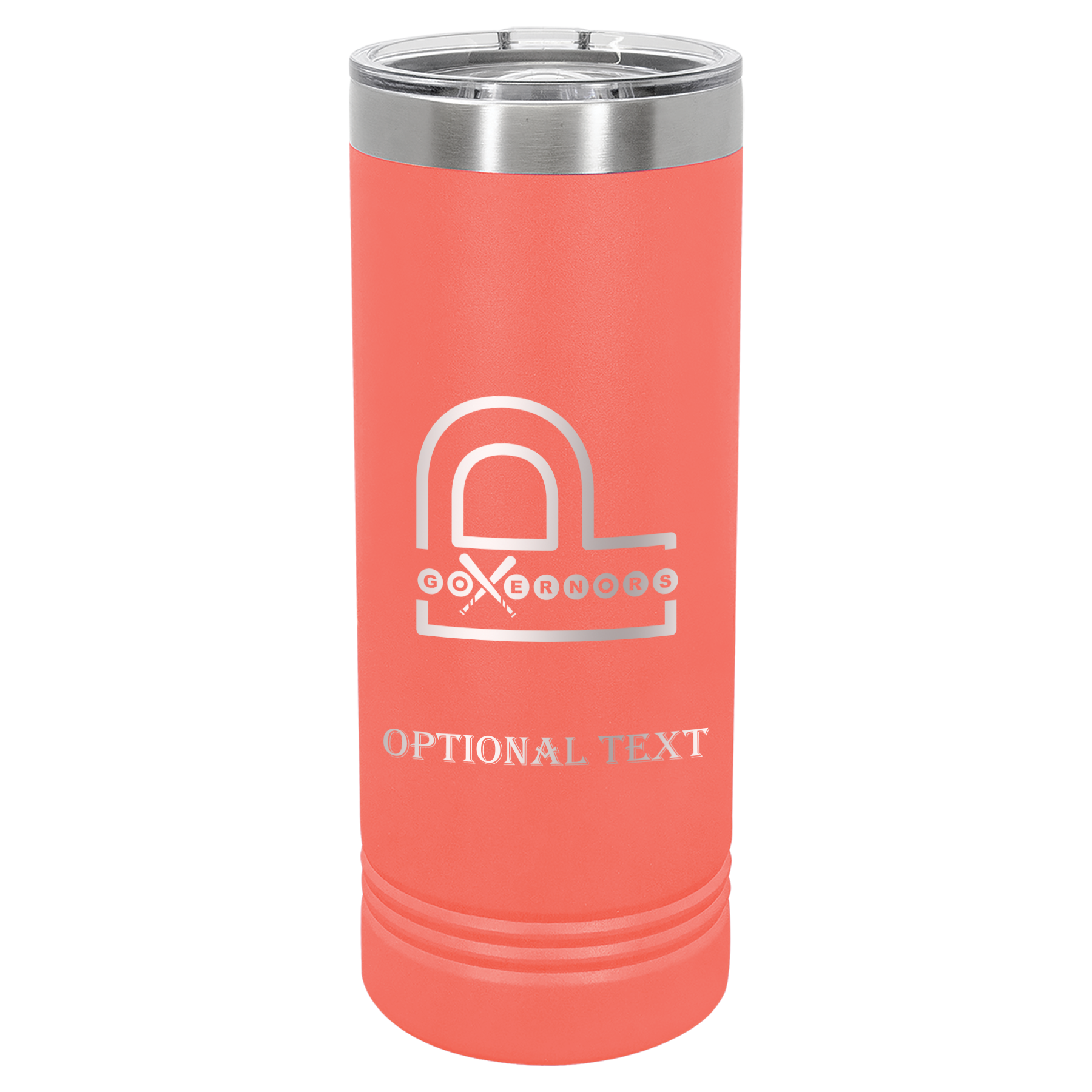 22 oz Skinny Tumbler - T.F. Riggs P with Governors
