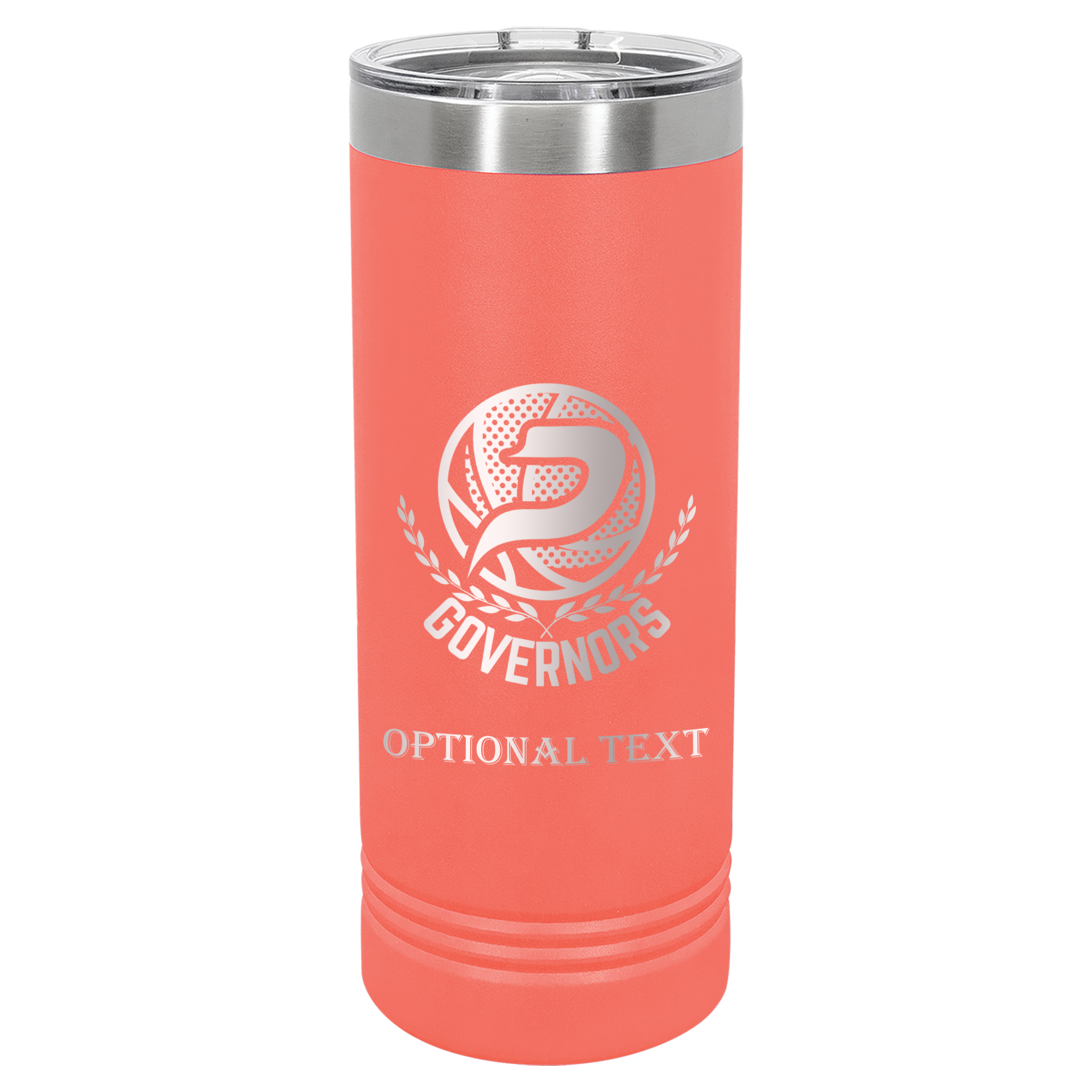 22 oz Skinny Tumbler - T.F. Riggs P with Governors