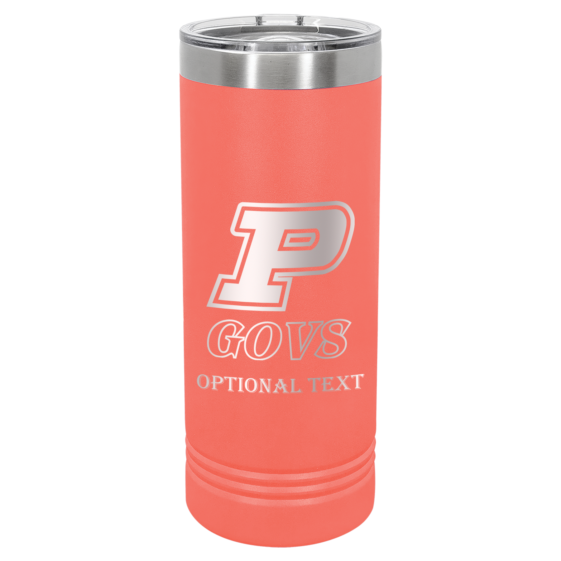 22 oz Skinny Tumbler - T.F. Riggs P with Govs