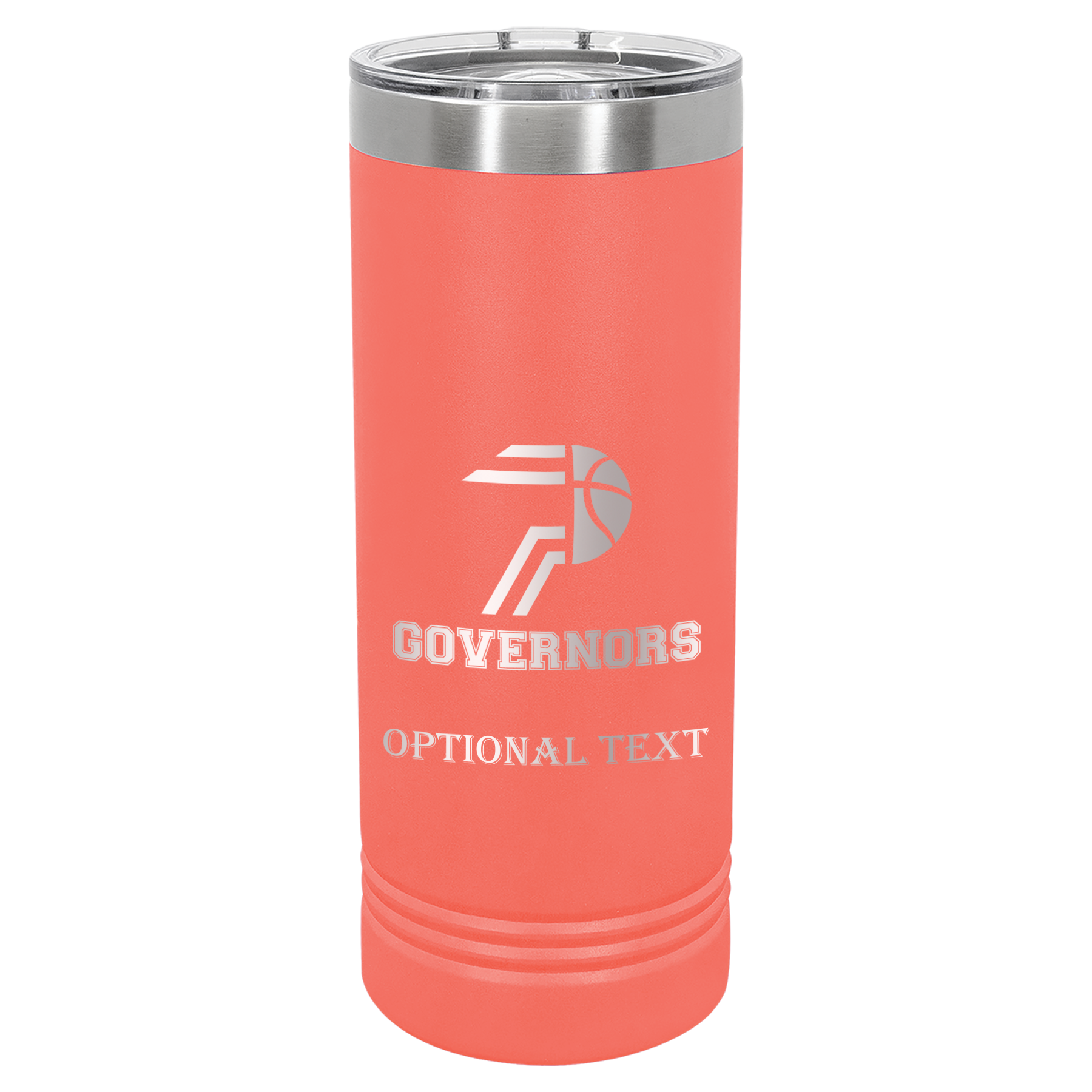 22 oz Skinny Tumbler - T.F. Riggs P with Governors