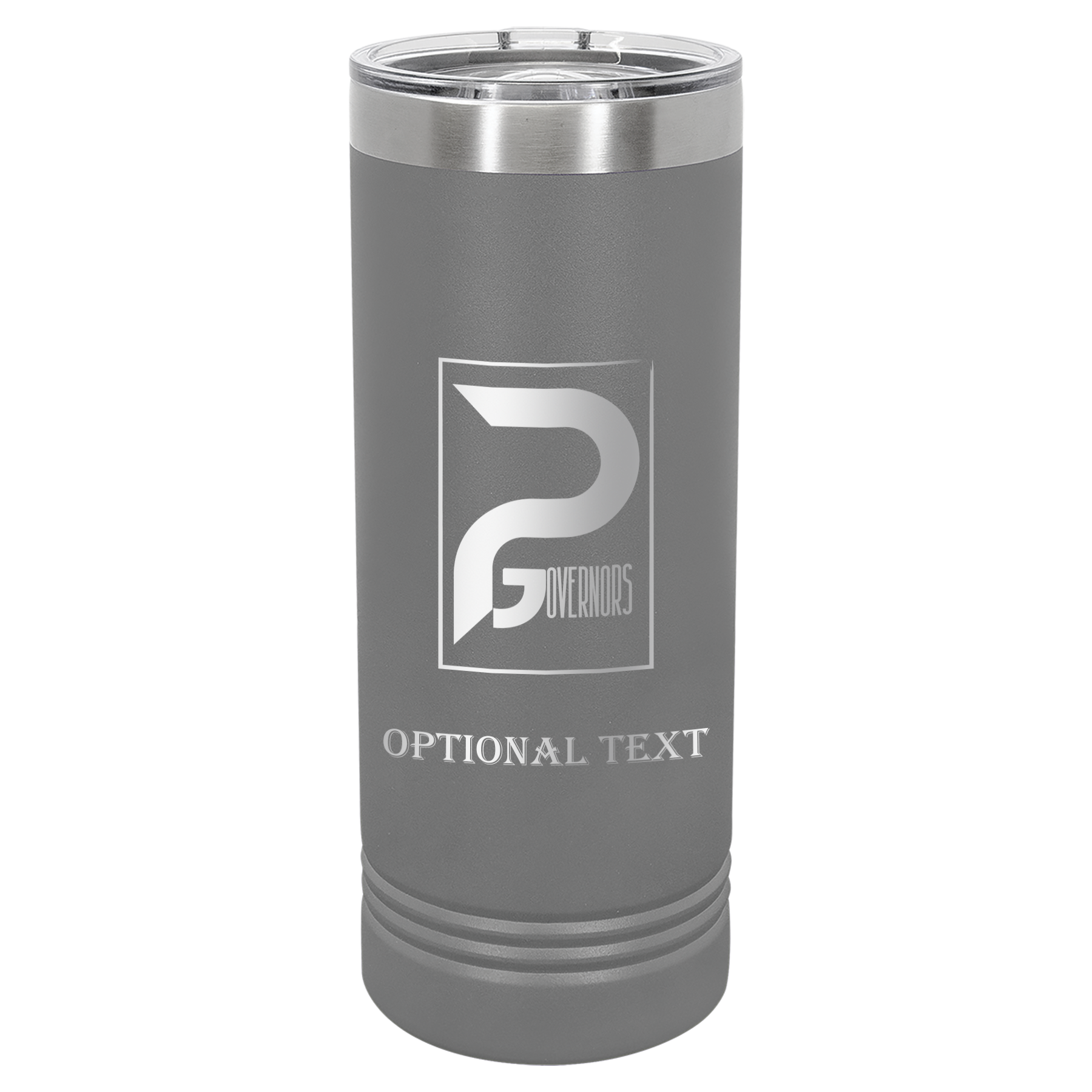 22 oz Skinny Tumbler - T.F. Riggs P with Governors