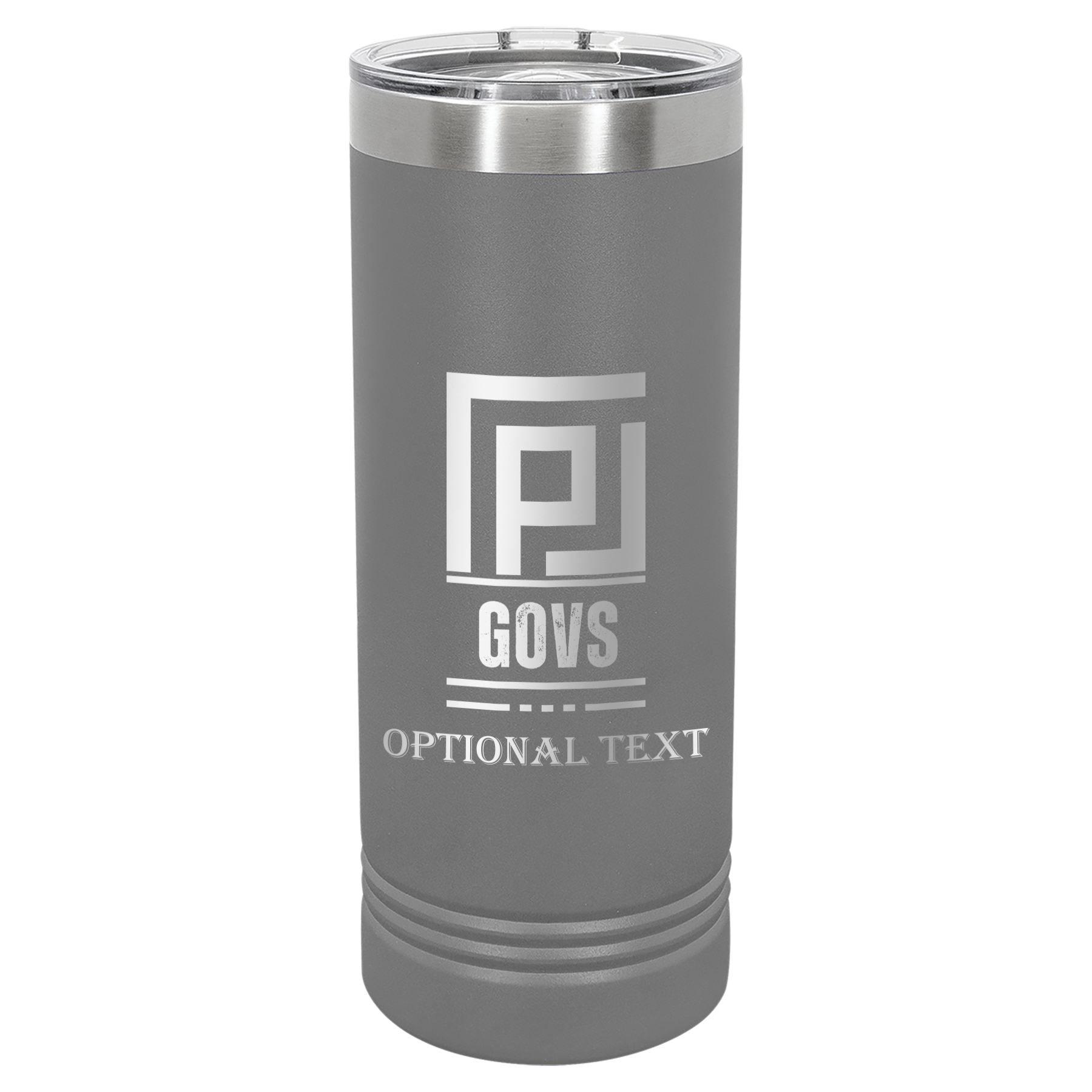 22 oz Skinny Tumbler - T.F. Riggs P with Govs