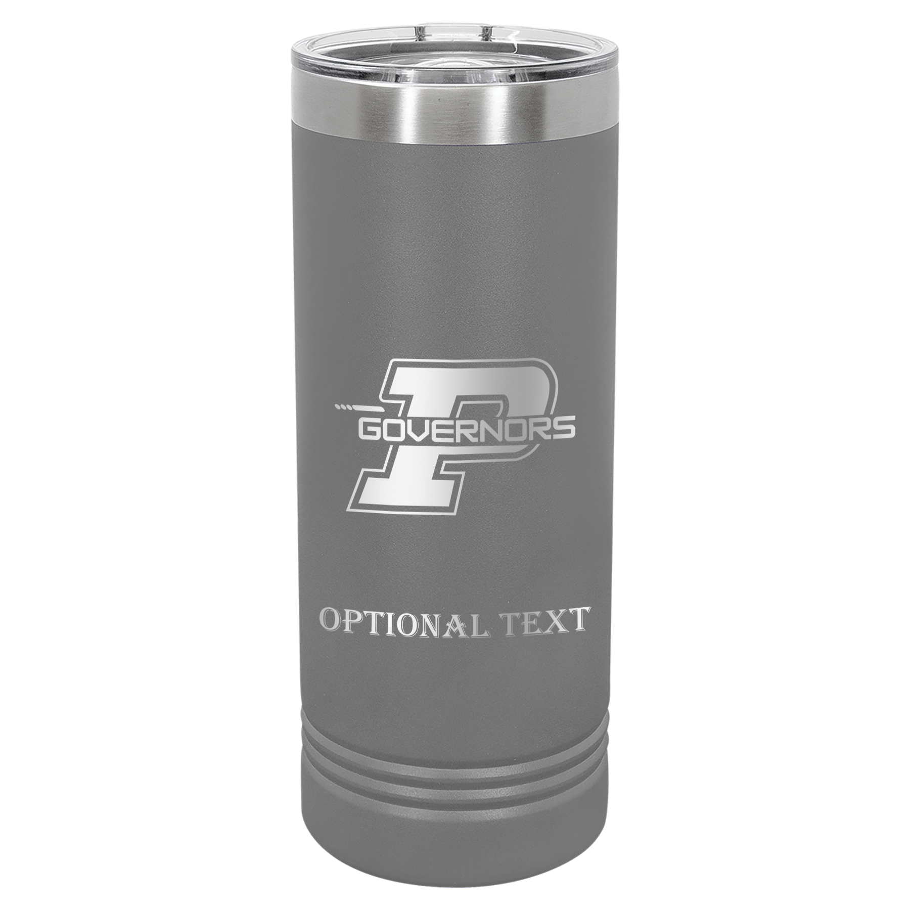 22 oz Skinny Tumbler - T.F. Riggs P with Governors
