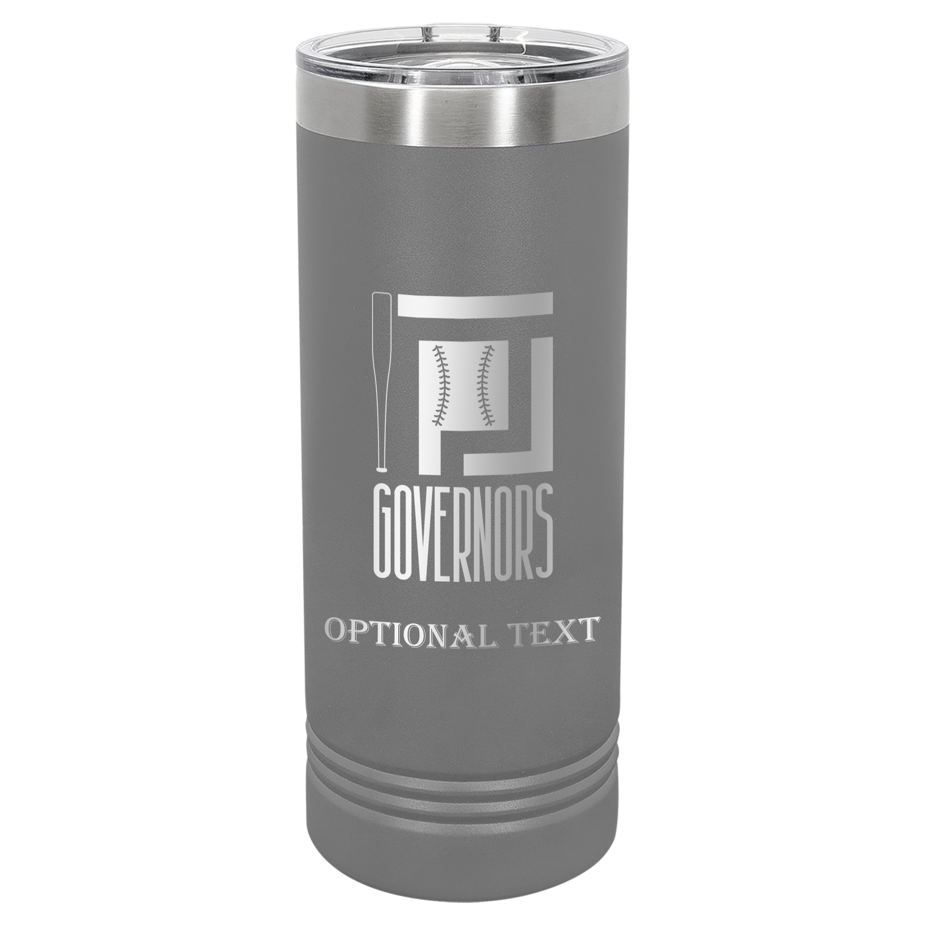 22 oz Skinny Tumbler - T.F. Riggs P with Governors