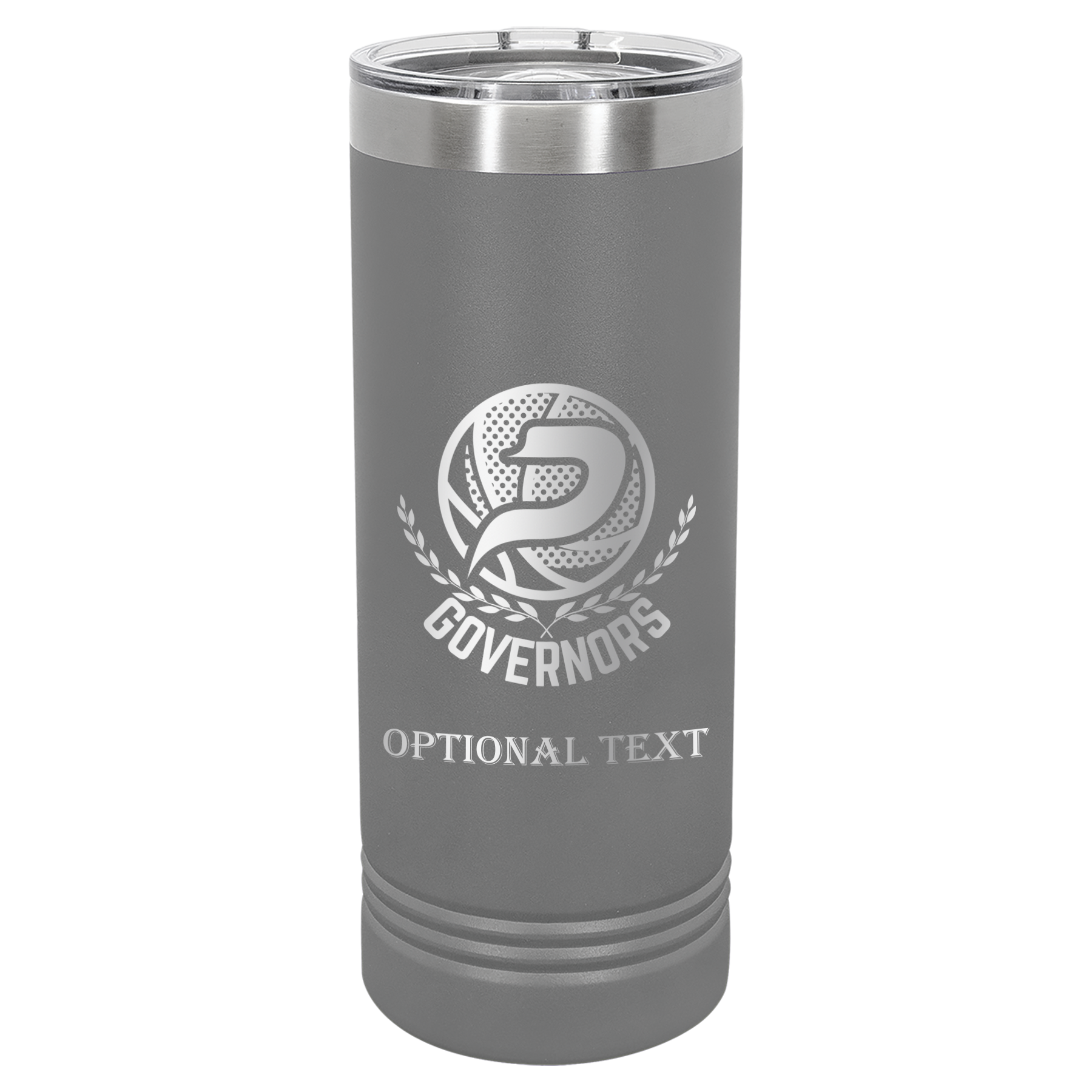 22 oz Skinny Tumbler - T.F. Riggs P with Governors