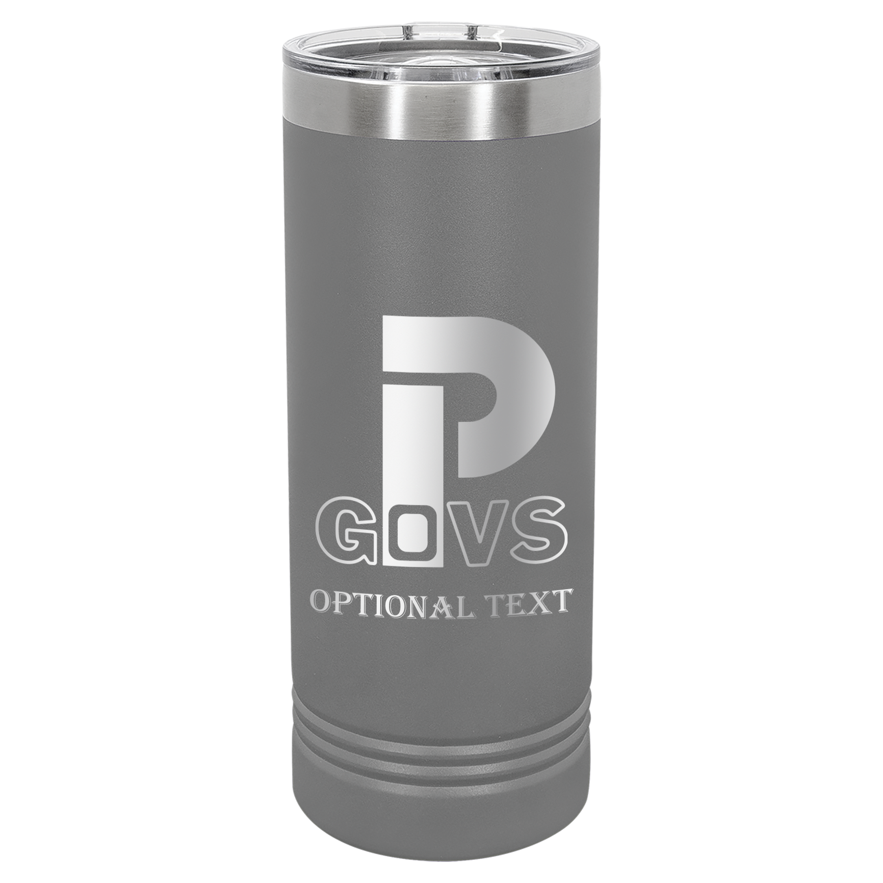 22 oz Skinny Tumbler - T.F. Riggs P with Govs