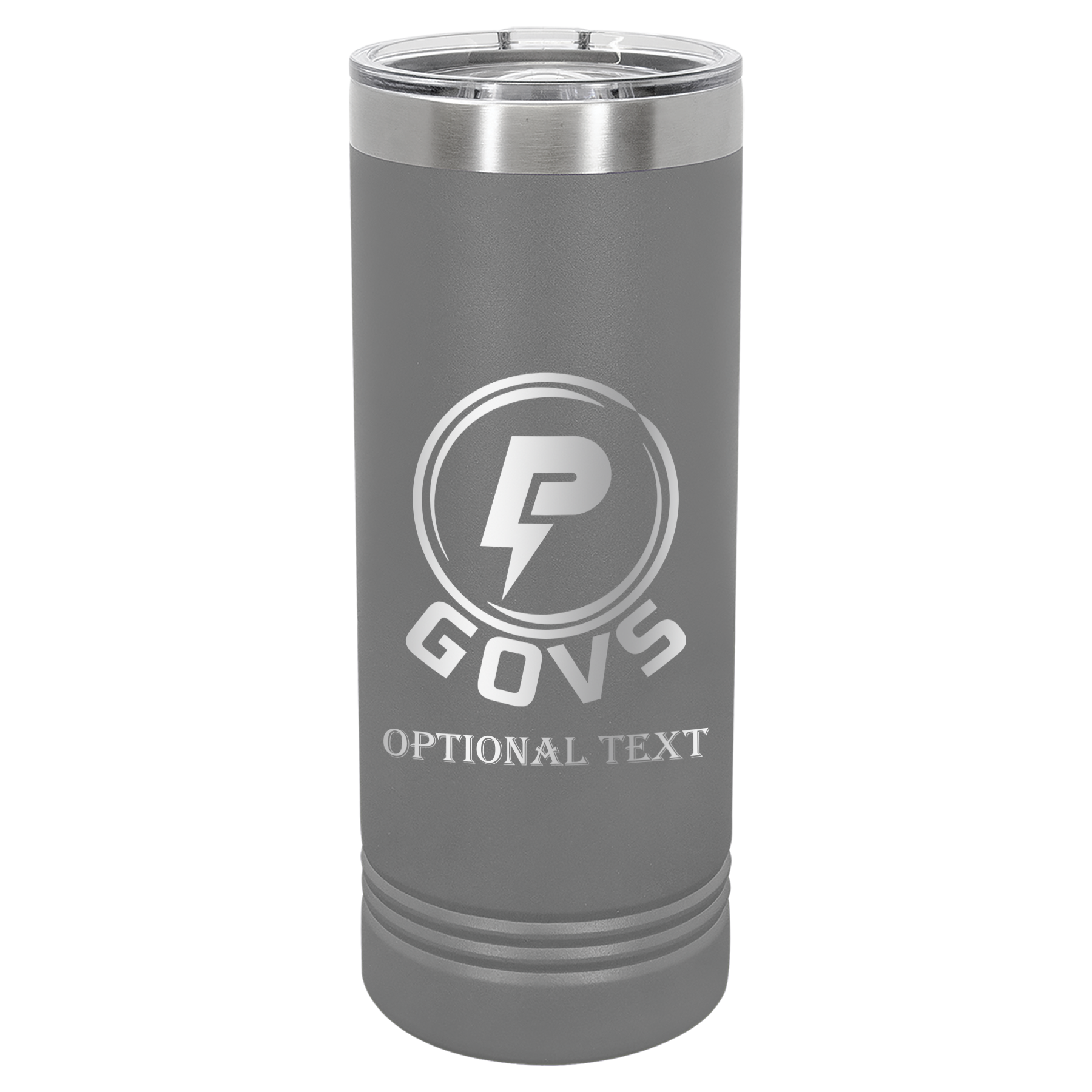 22 oz Skinny Tumbler - T.F. Riggs P with Govs