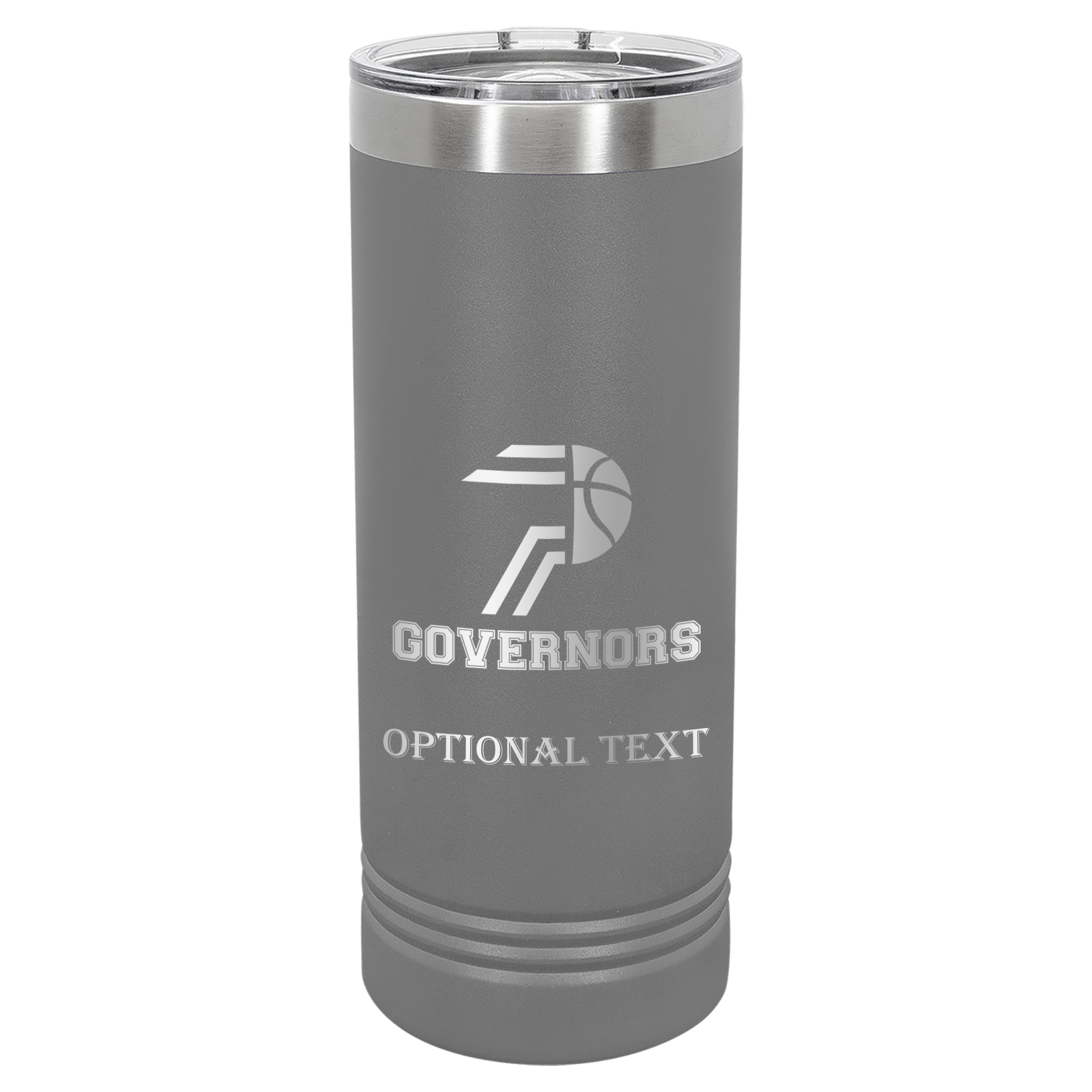 22 oz Skinny Tumbler - T.F. Riggs P with Governors