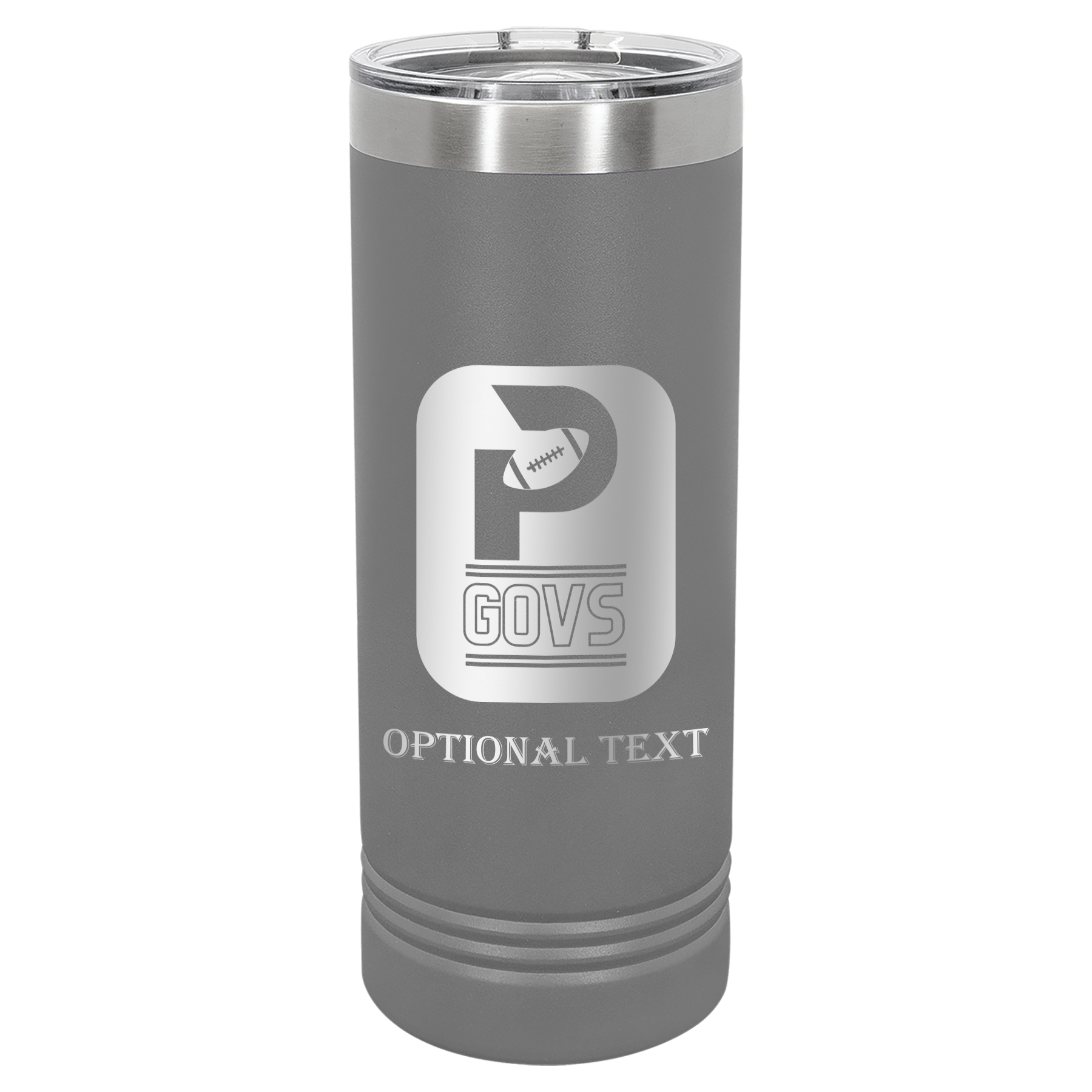 22 oz Skinny Tumbler - T.F. Riggs P with Govs