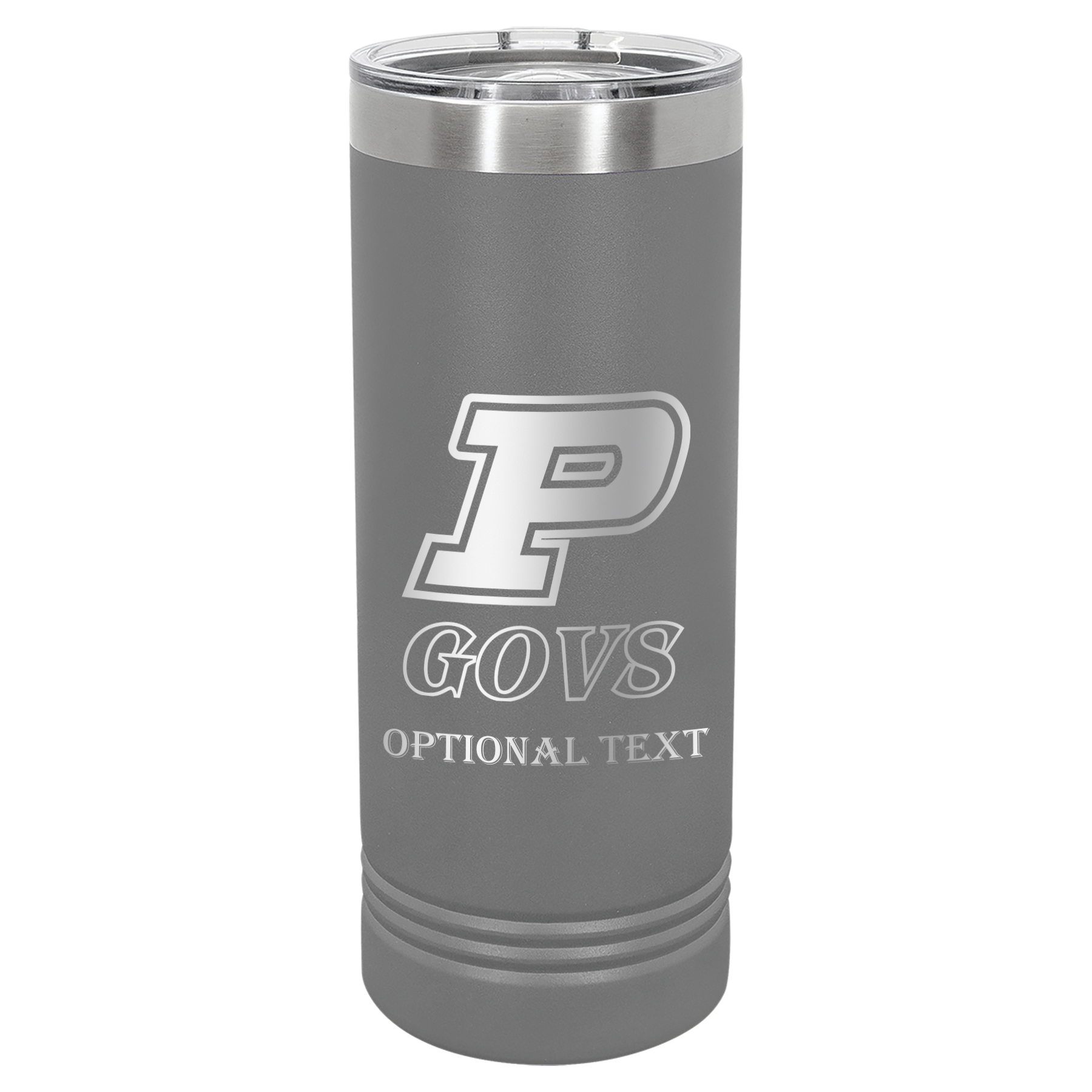 22 oz Skinny Tumbler - T.F. Riggs P with Govs