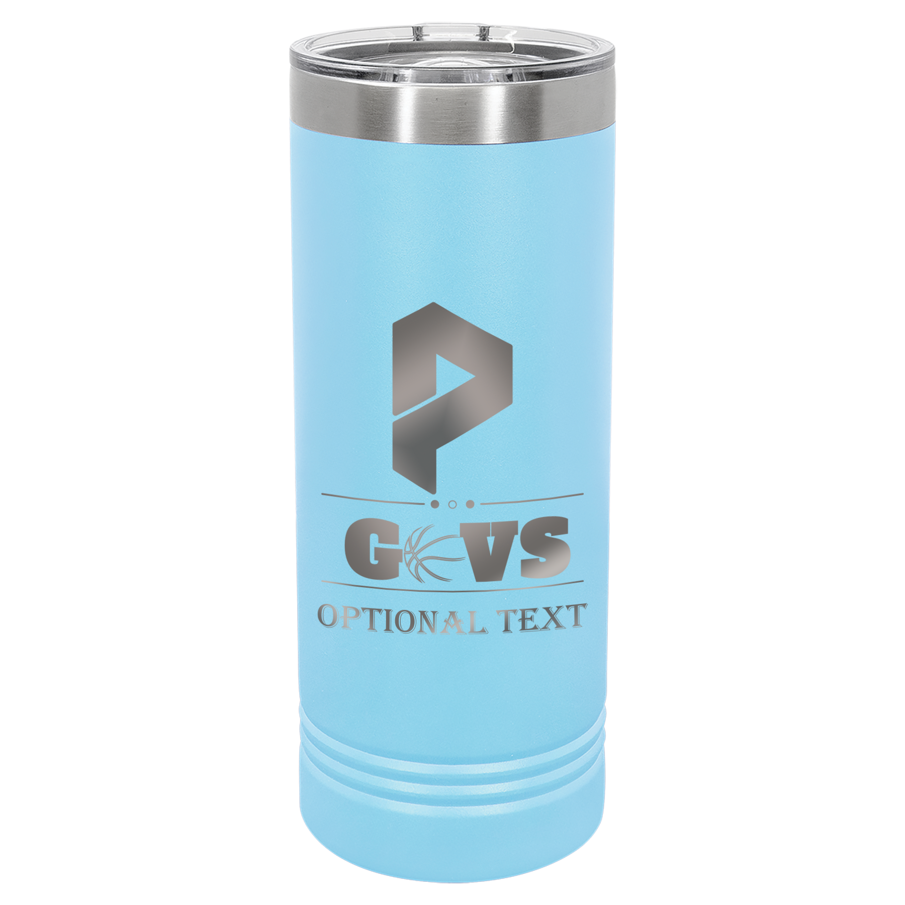 22 oz Skinny Tumbler - T.F. Riggs P with Govs
