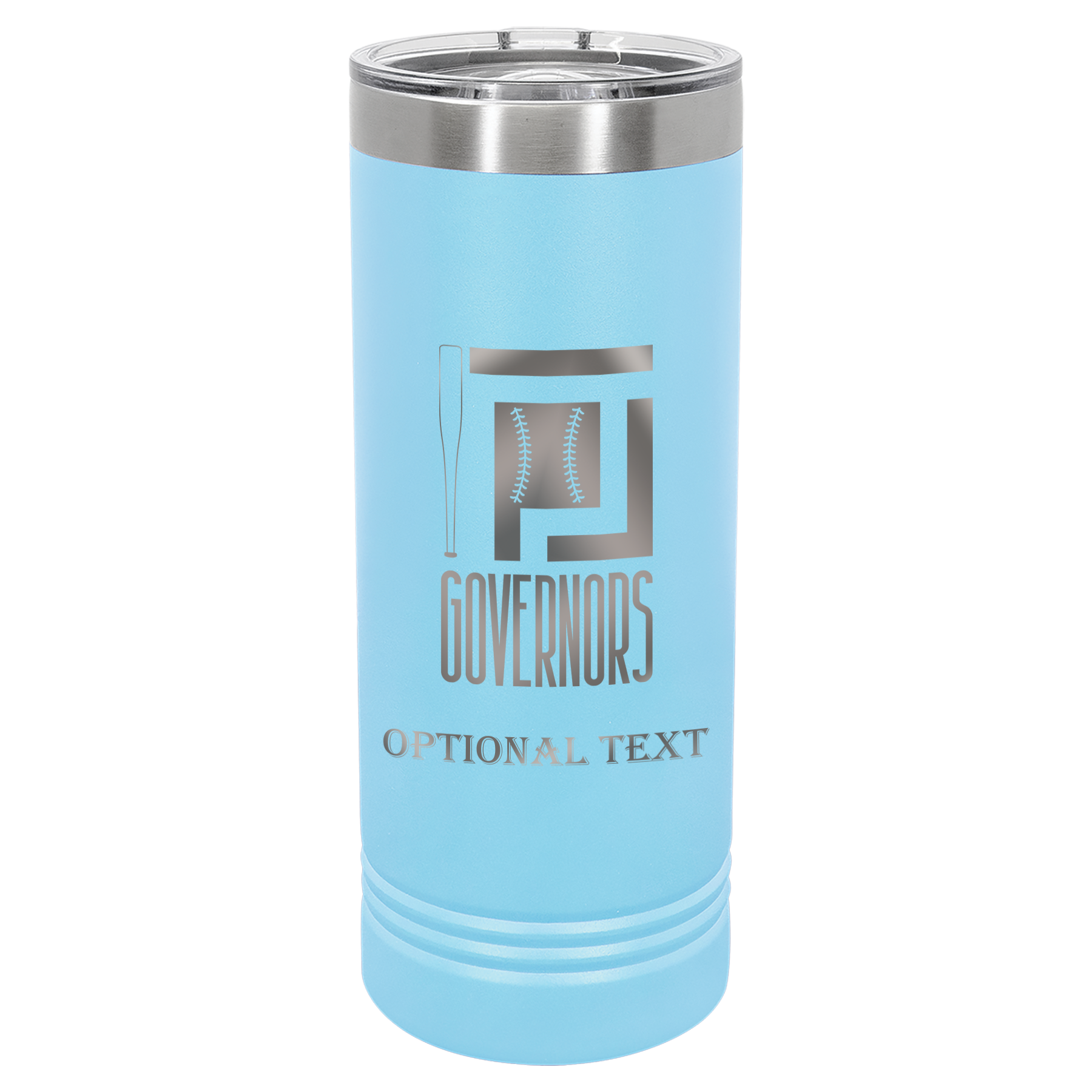 22 oz Skinny Tumbler - T.F. Riggs P with Governors