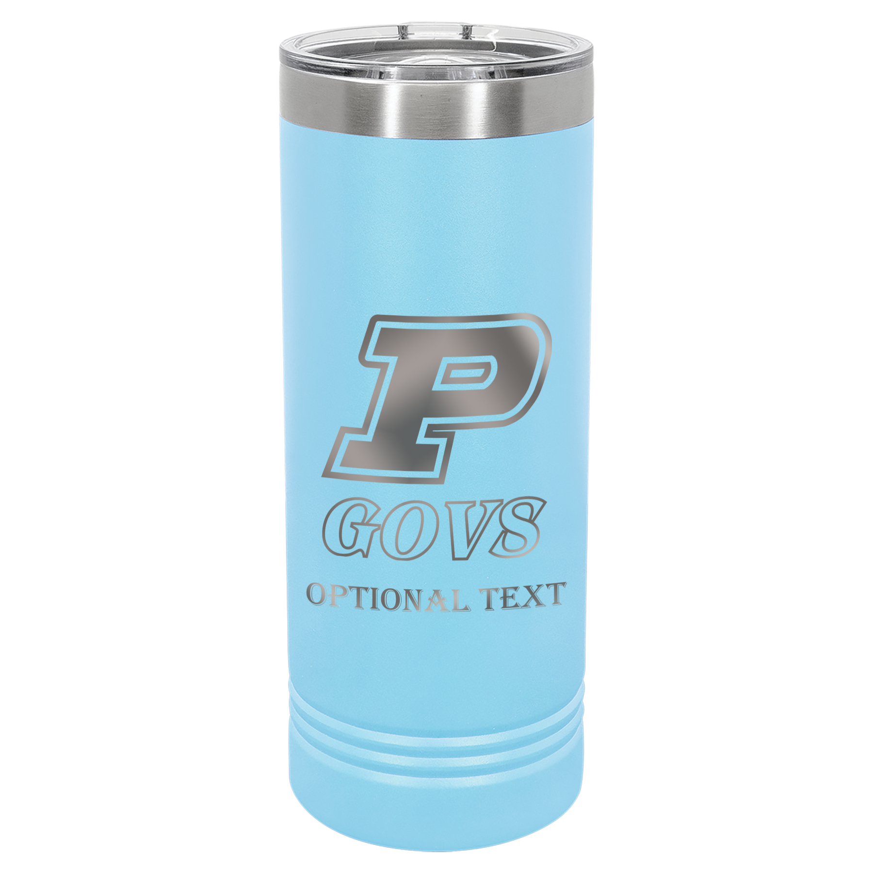 22 oz Skinny Tumbler - T.F. Riggs P with Govs