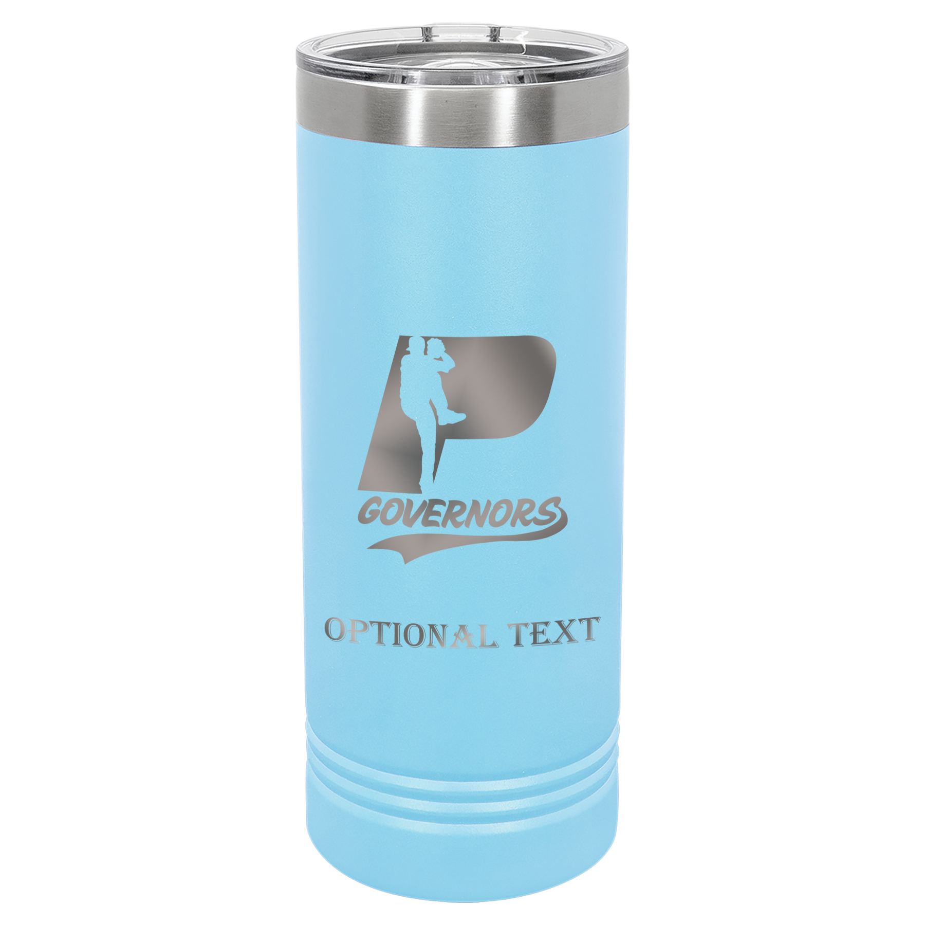 22 oz Skinny Tumbler - T.F. Riggs P with Governors