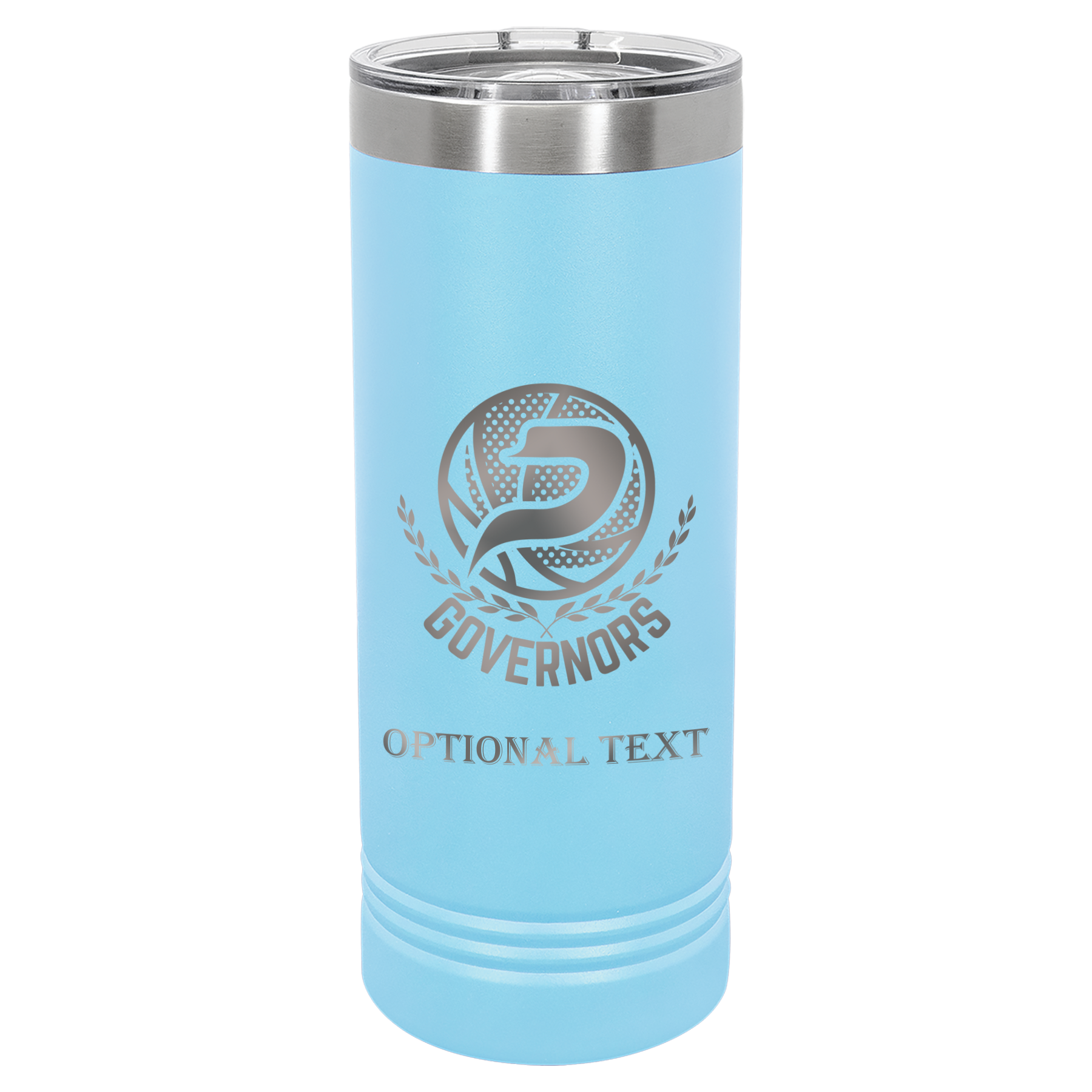 22 oz Skinny Tumbler - T.F. Riggs P with Governors