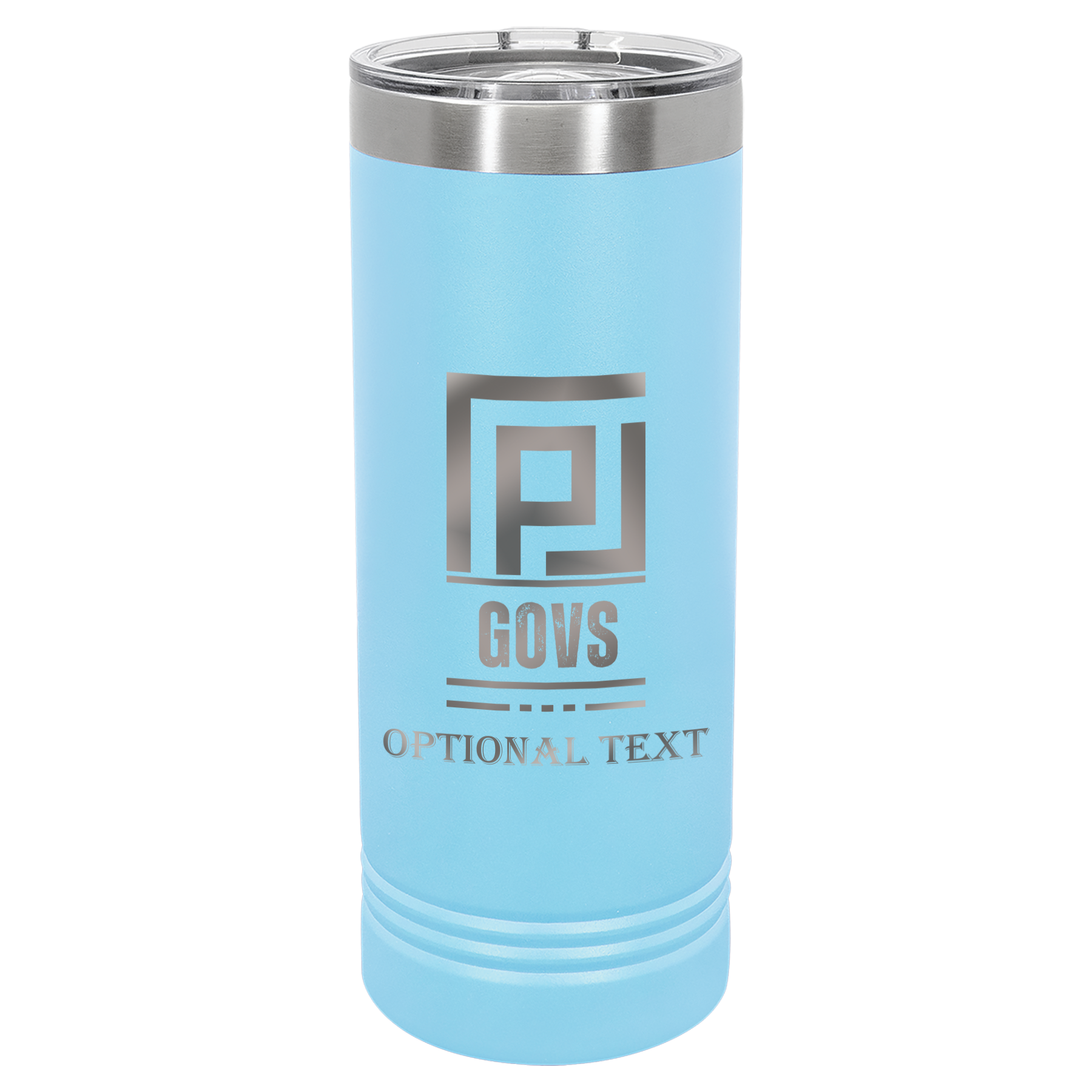 22 oz Skinny Tumbler - T.F. Riggs P with Govs