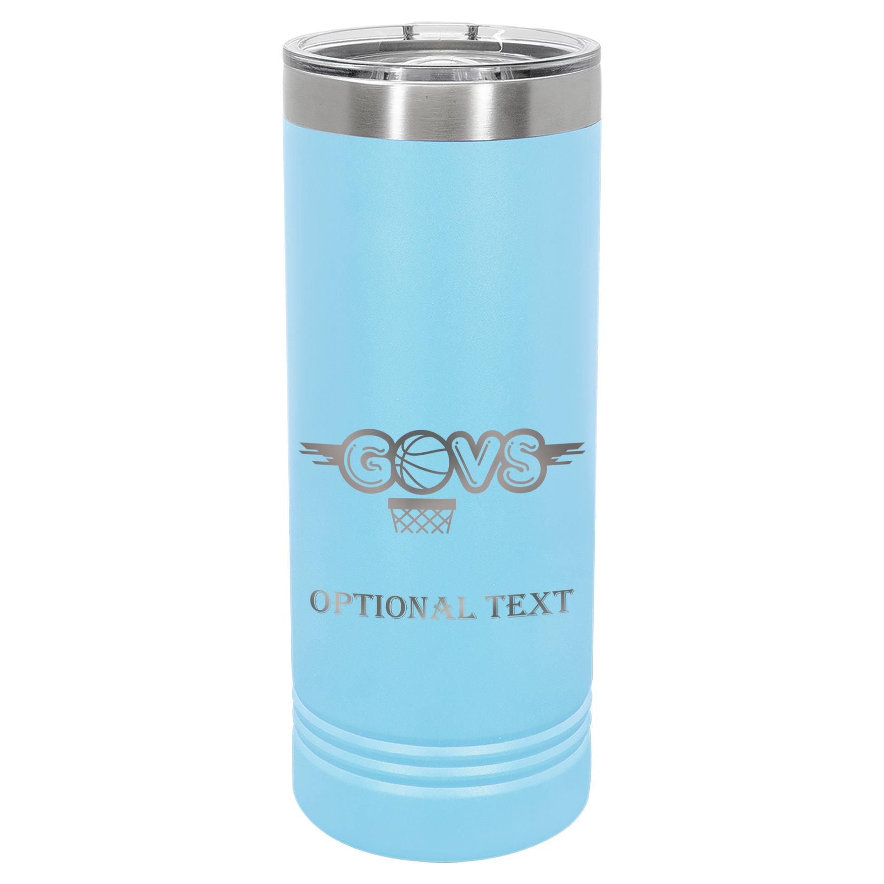 22 oz Skinny Tumbler - T.F. Riggs Govs Basketball