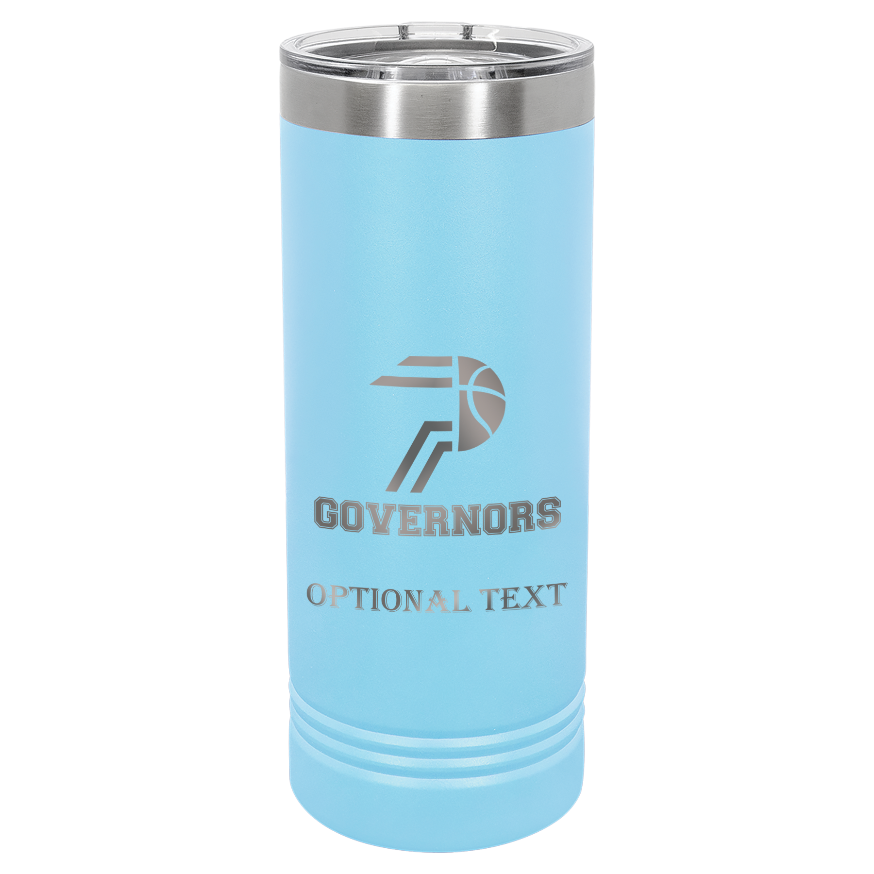 22 oz Skinny Tumbler - T.F. Riggs P with Governors