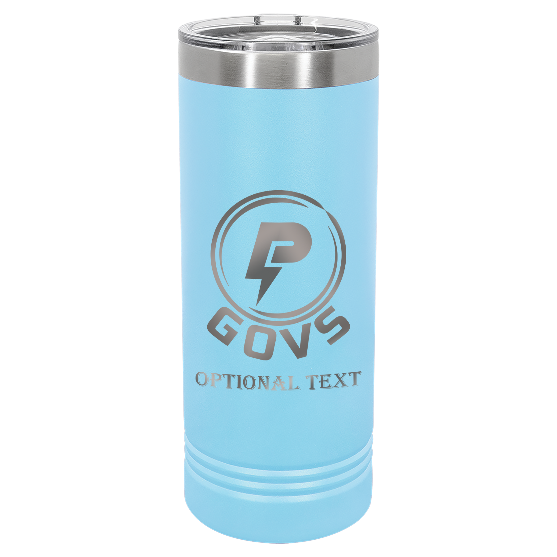 22 oz Skinny Tumbler - T.F. Riggs P with Govs