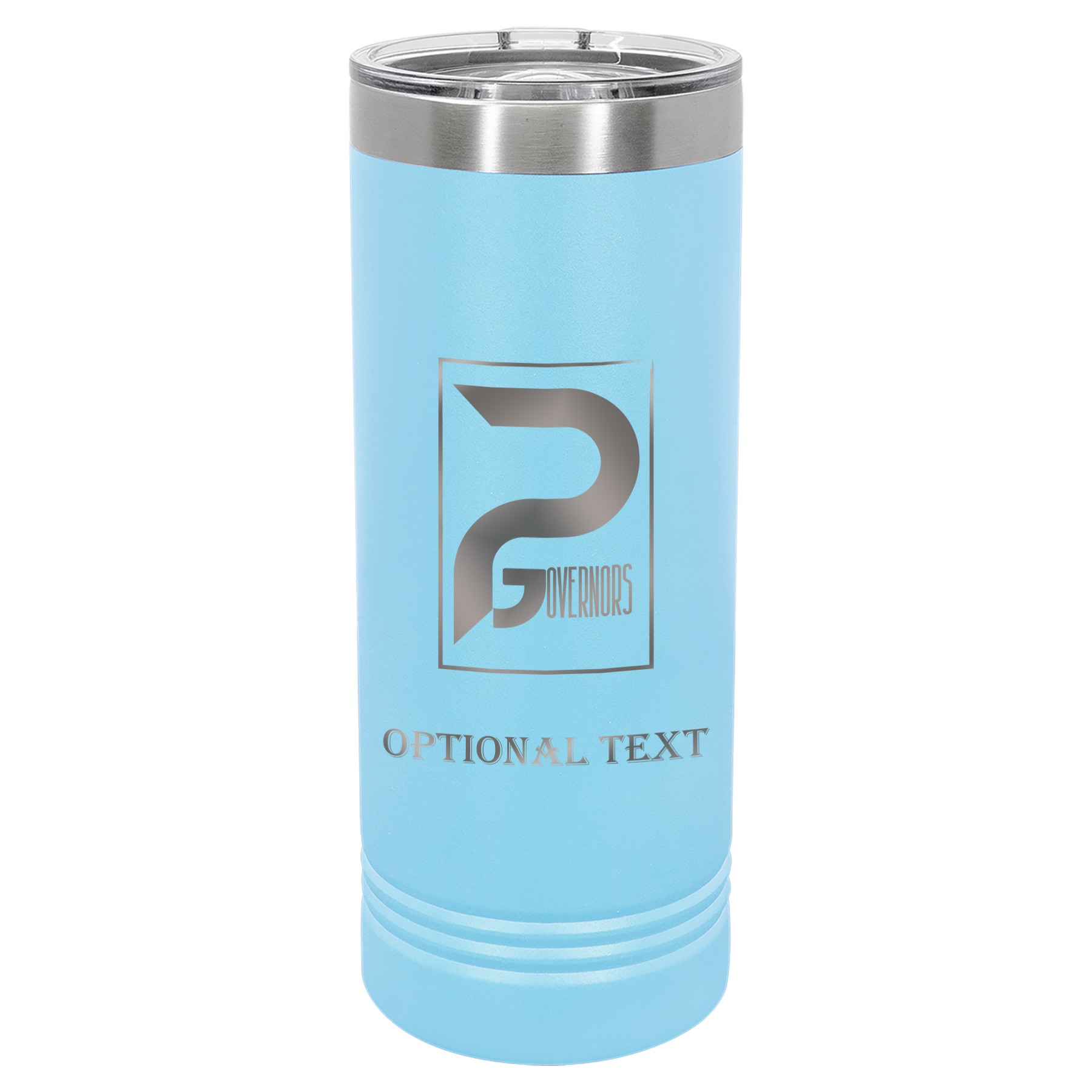 22 oz Skinny Tumbler - T.F. Riggs P with Governors