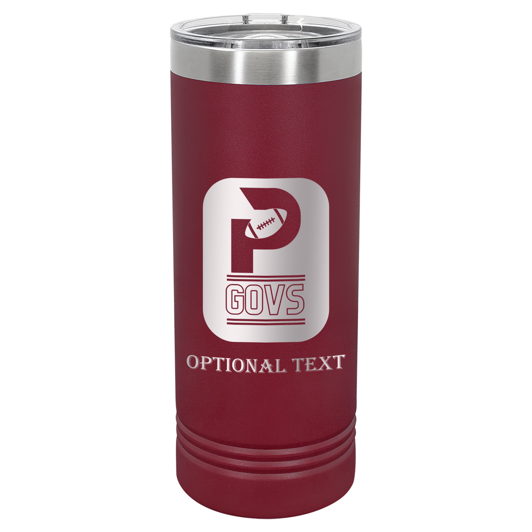 22 oz Skinny Tumbler - T.F. Riggs P with Govs