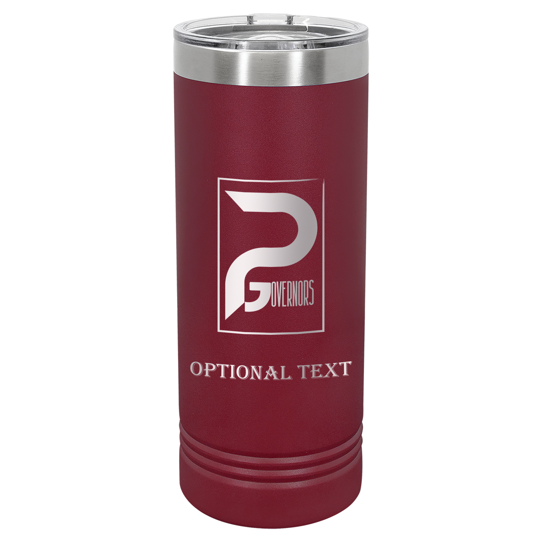 22 oz Skinny Tumbler - T.F. Riggs P with Governors