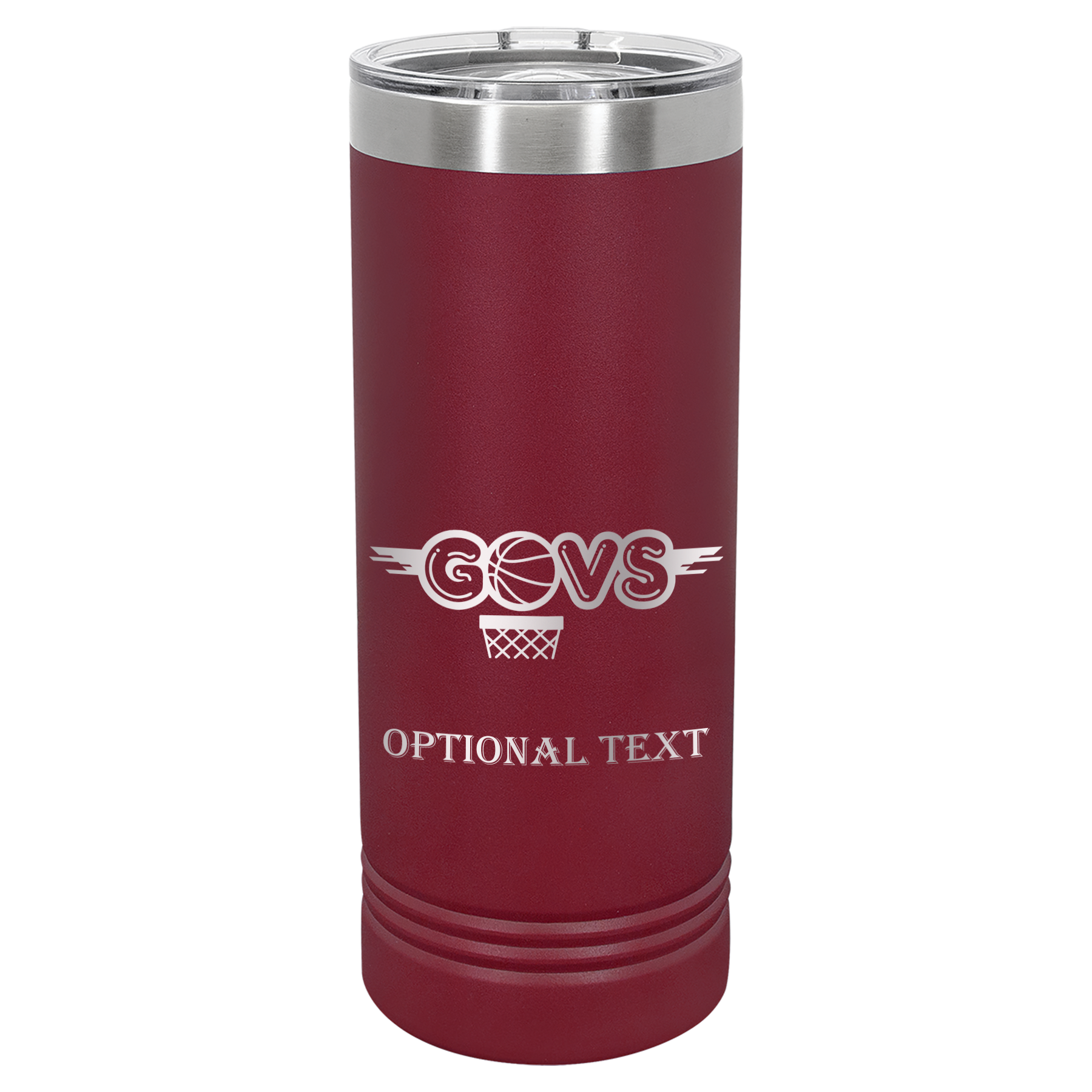 22 oz Skinny Tumbler - T.F. Riggs Govs Basketball