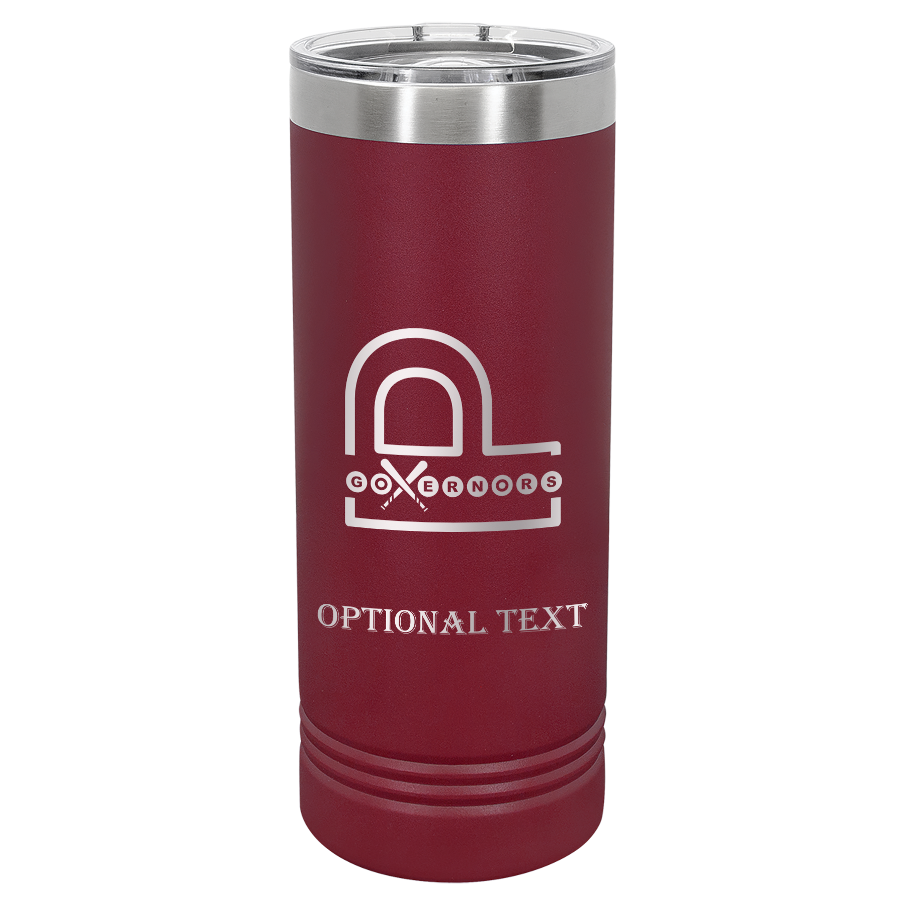 22 oz Skinny Tumbler - T.F. Riggs P with Governors
