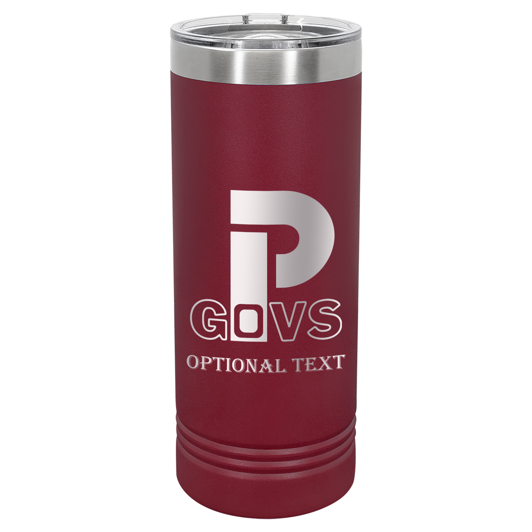 22 oz Skinny Tumbler - T.F. Riggs P with Govs