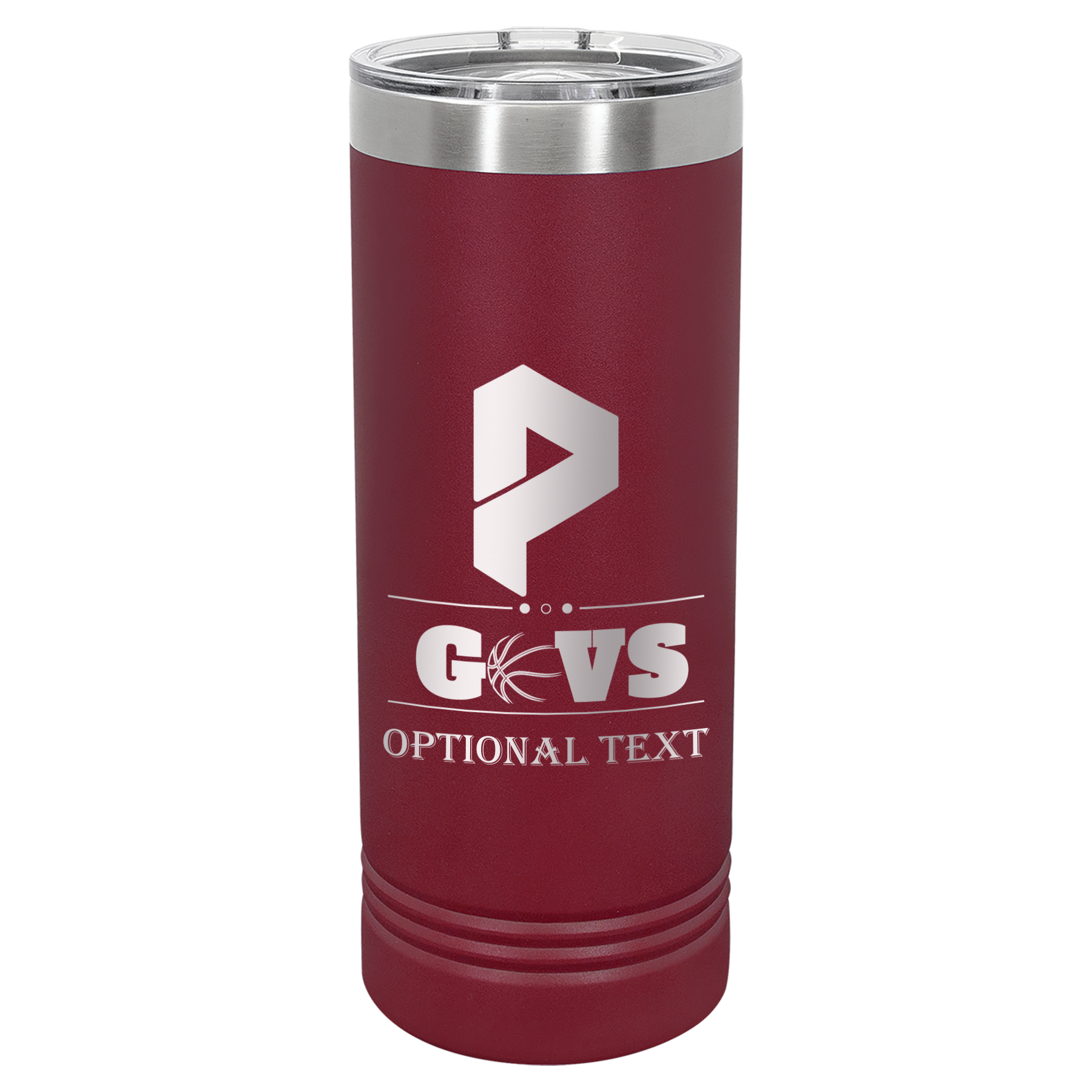 22 oz Skinny Tumbler - T.F. Riggs P with Govs