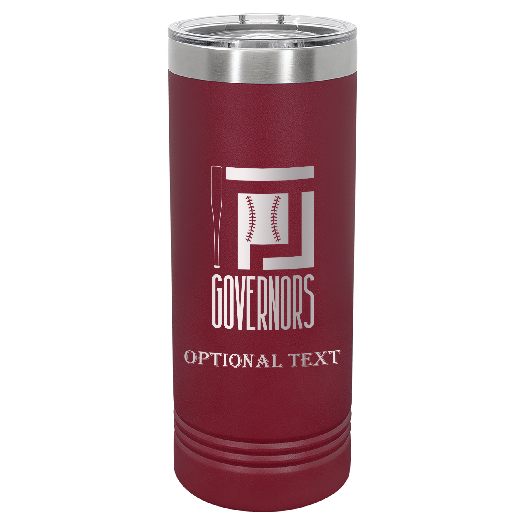 22 oz Skinny Tumbler - T.F. Riggs P with Governors