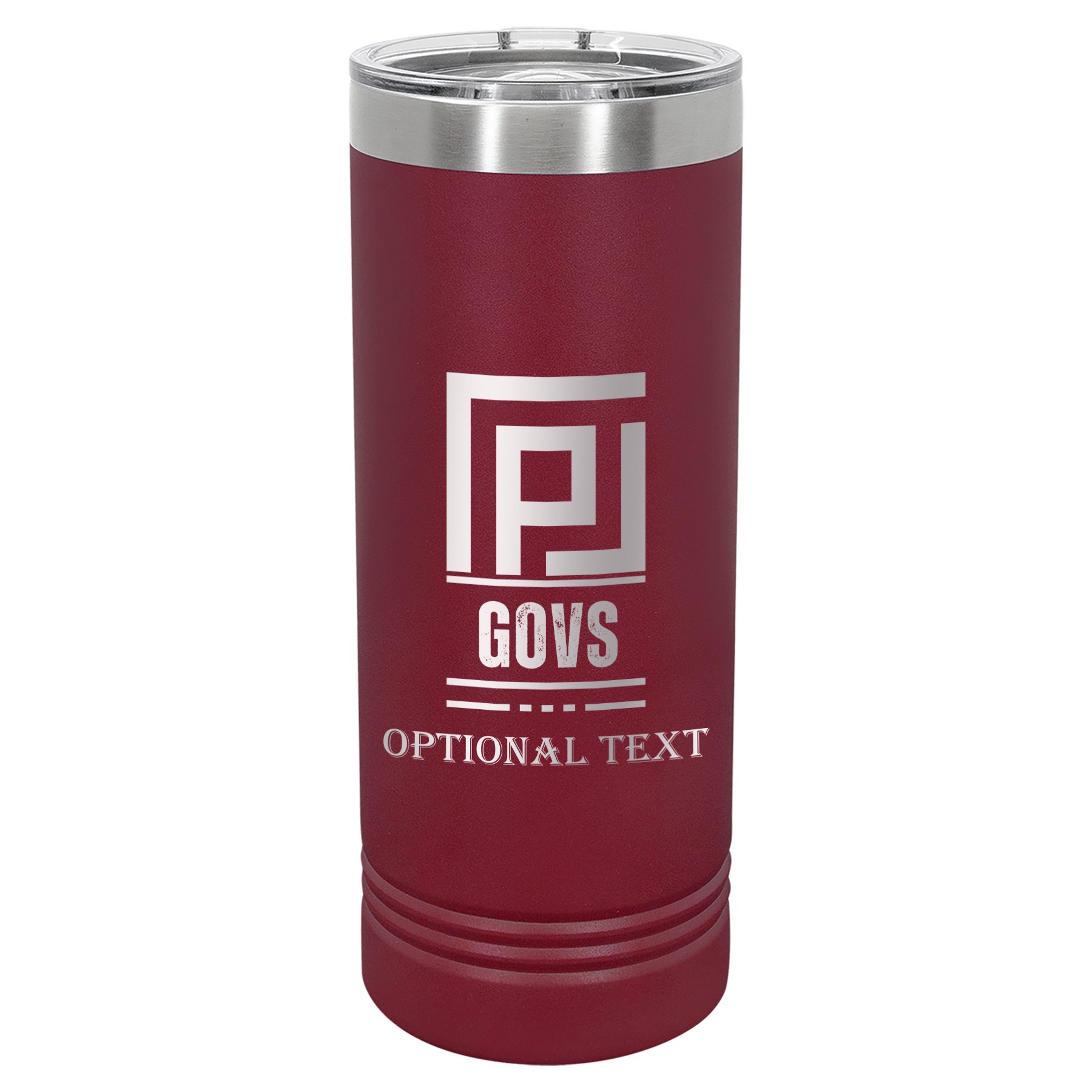 22 oz Skinny Tumbler - T.F. Riggs P with Govs