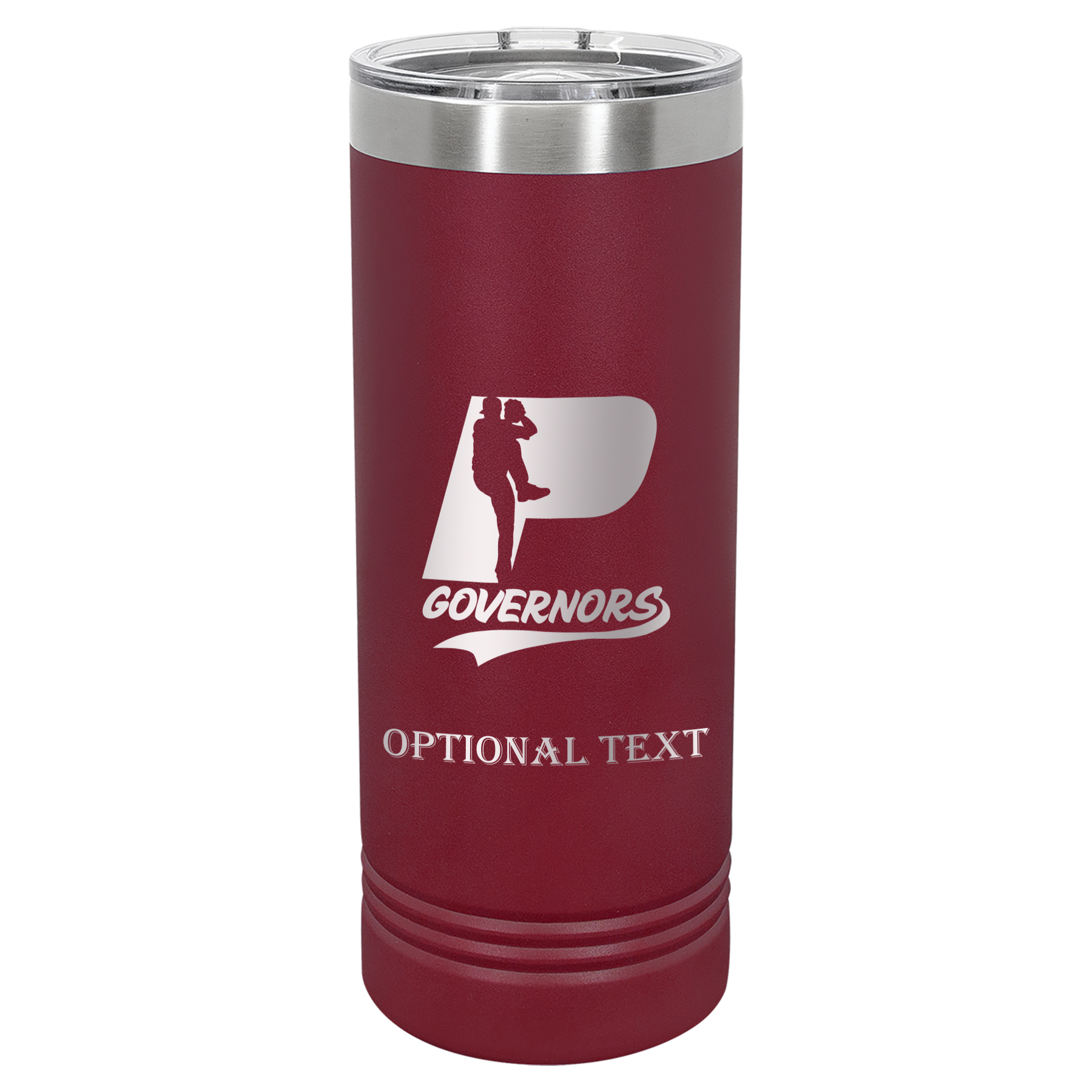 22 oz Skinny Tumbler - T.F. Riggs P with Governors