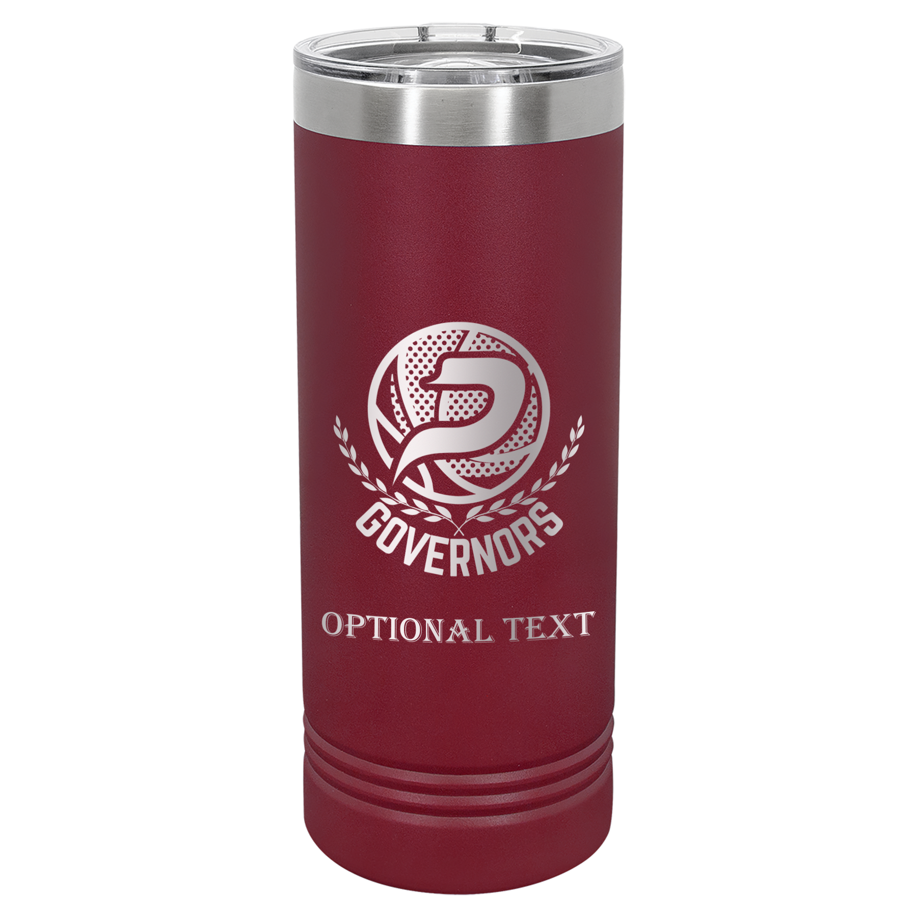22 oz Skinny Tumbler - T.F. Riggs P with Governors