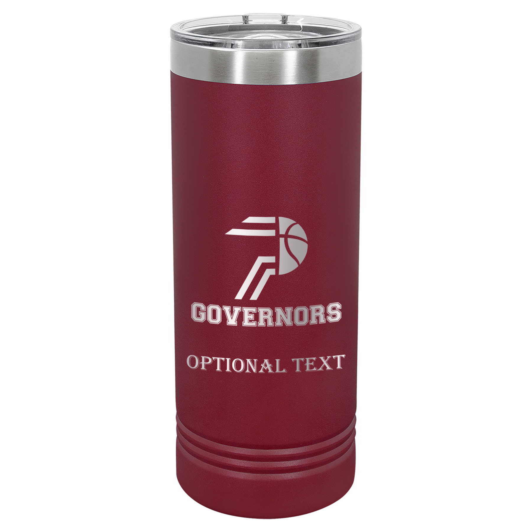 22 oz Skinny Tumbler - T.F. Riggs P with Governors