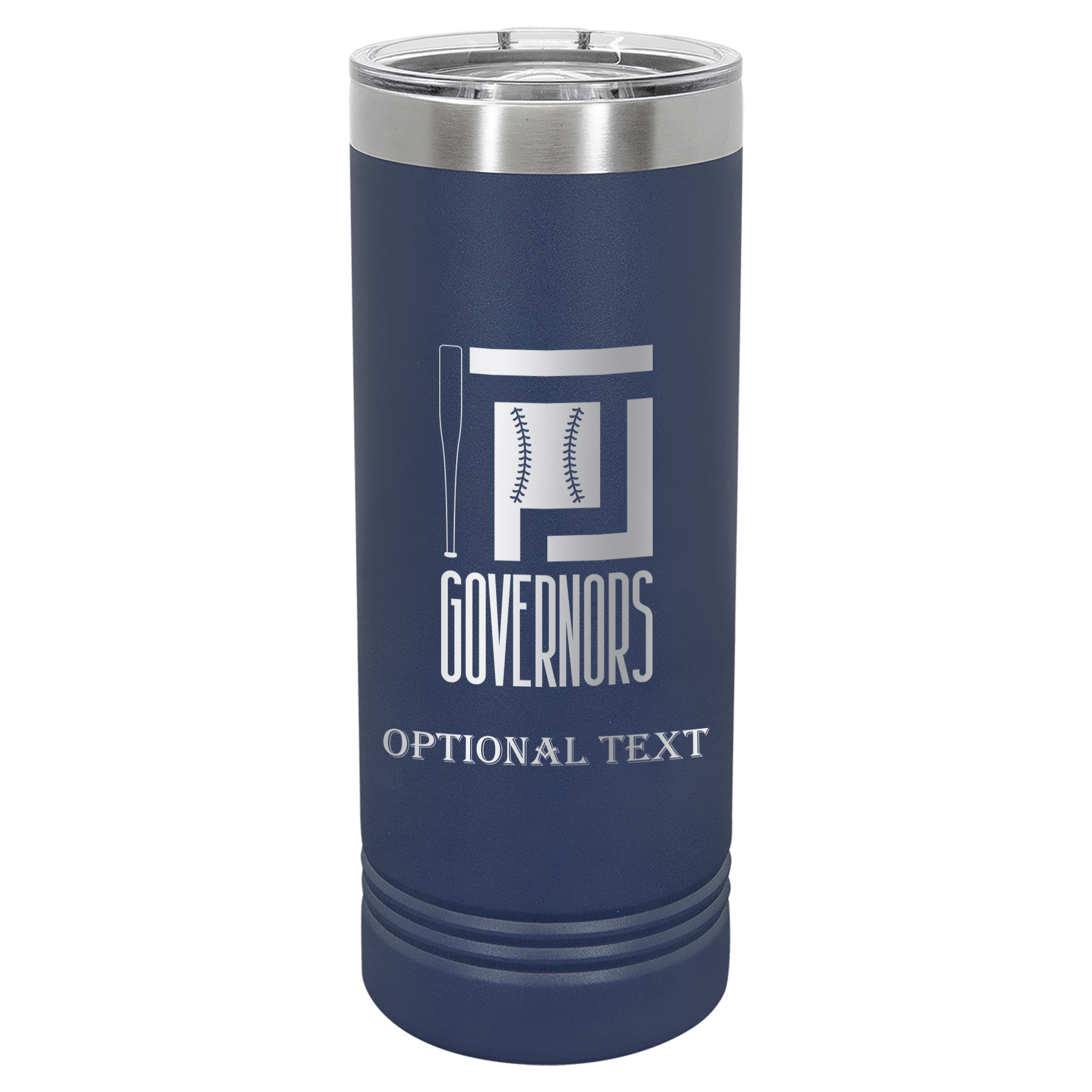 22 oz Skinny Tumbler - T.F. Riggs P with Governors