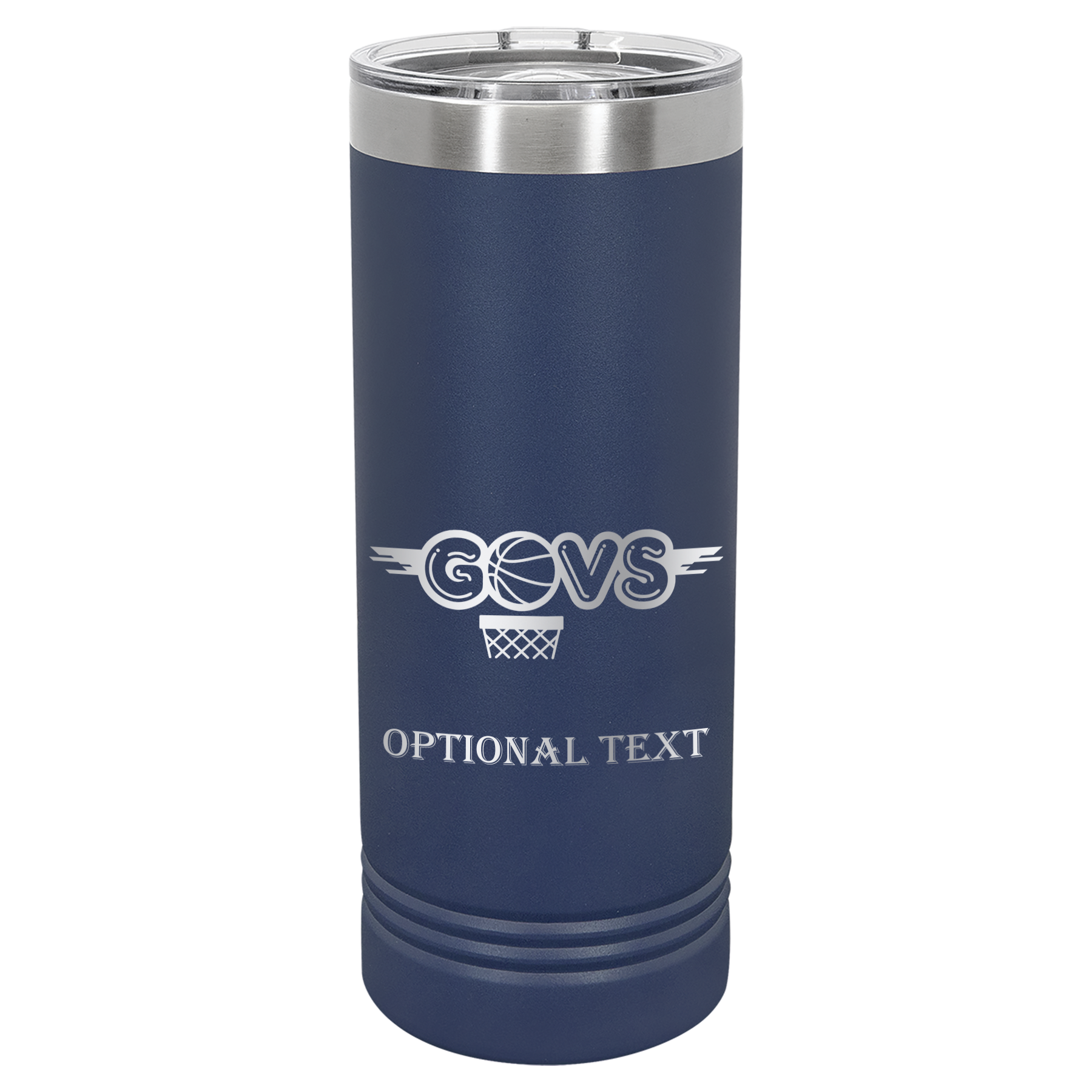 22 oz Skinny Tumbler - T.F. Riggs Govs Basketball