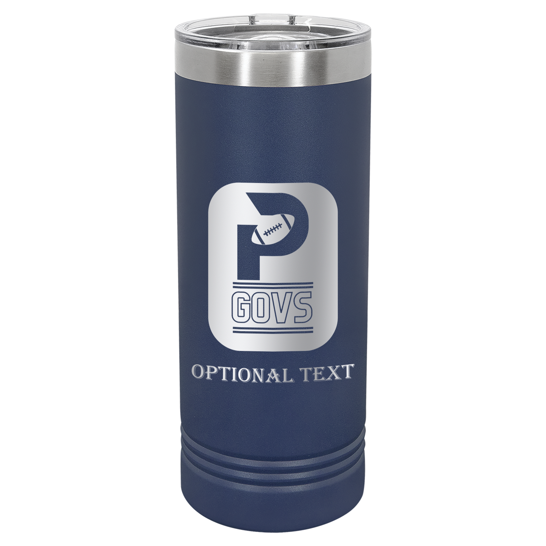 22 oz Skinny Tumbler - T.F. Riggs P with Govs