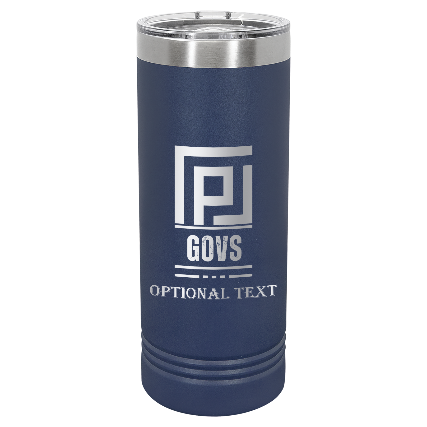 22 oz Skinny Tumbler - T.F. Riggs P with Govs