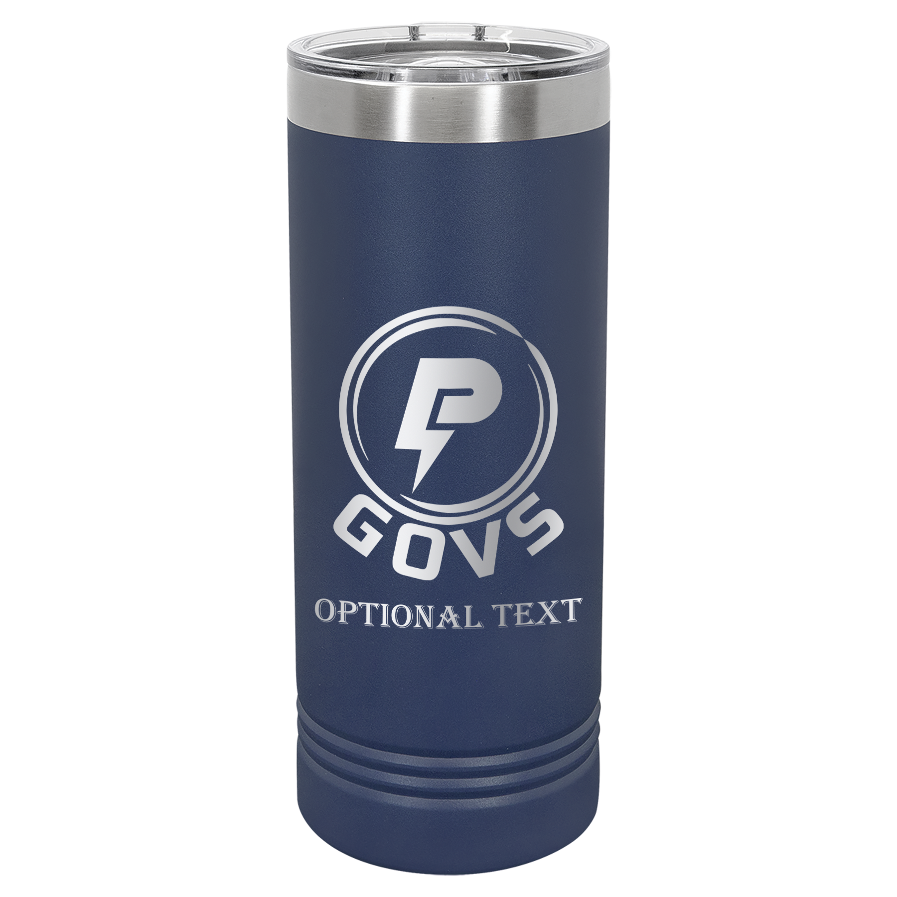 22 oz Skinny Tumbler - T.F. Riggs P with Govs