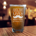 Old Lives Matter Monogram Pint Glass