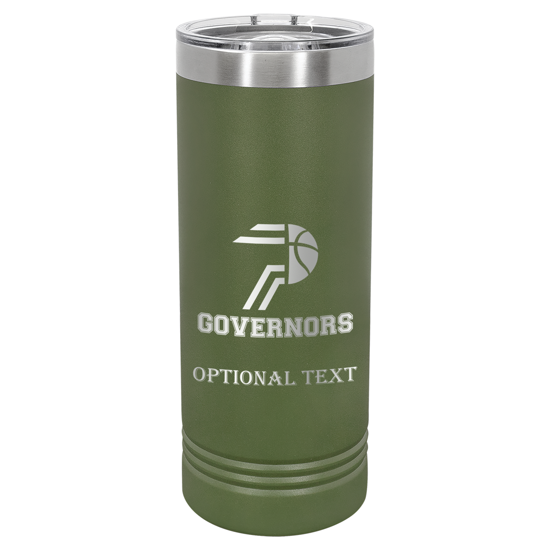 22 oz Skinny Tumbler - T.F. Riggs P with Governors