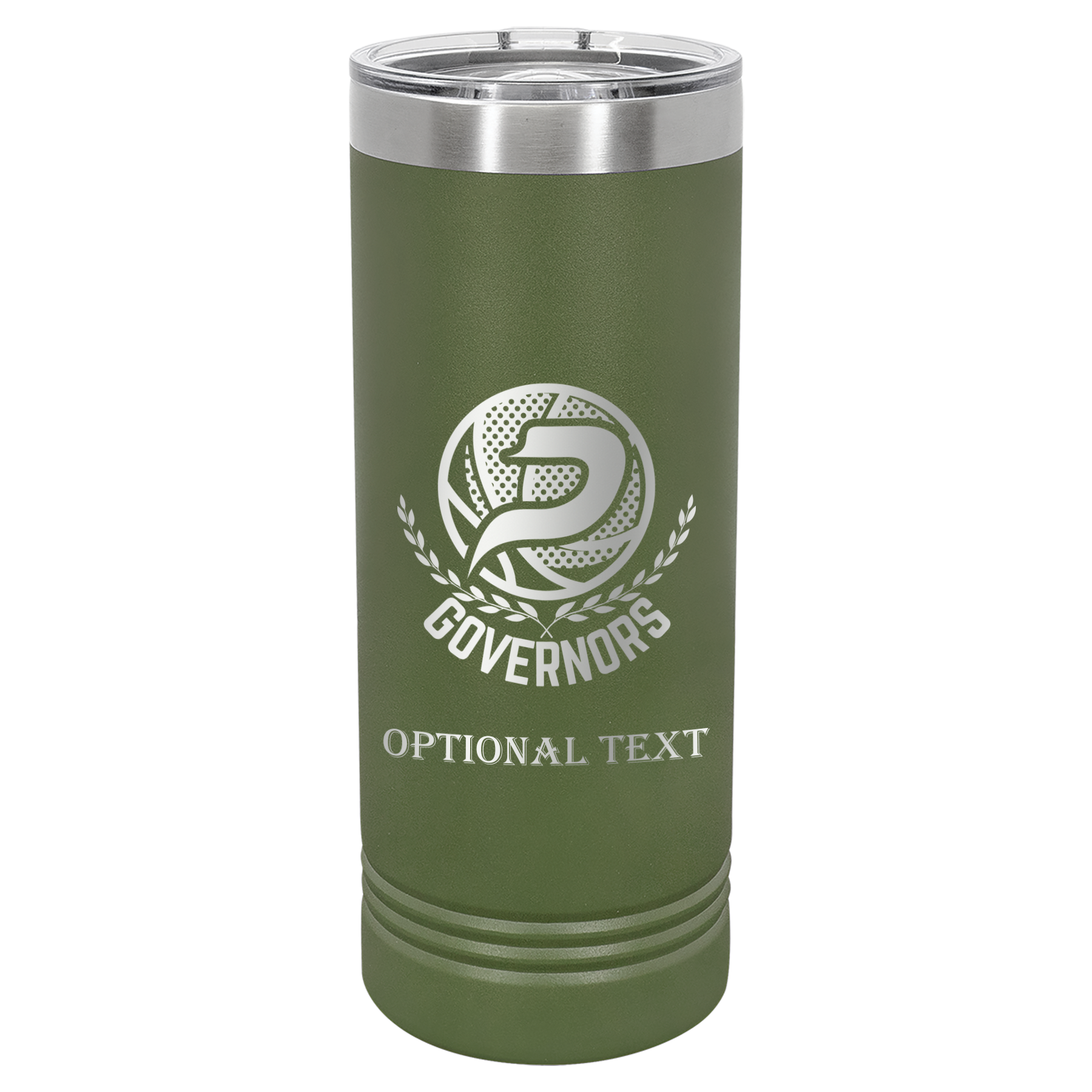 22 oz Skinny Tumbler - T.F. Riggs P with Governors
