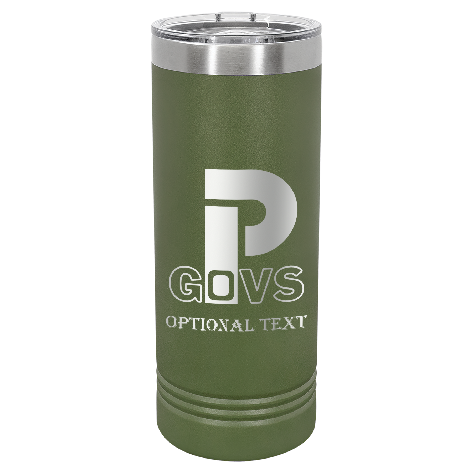 22 oz Skinny Tumbler - T.F. Riggs P with Govs