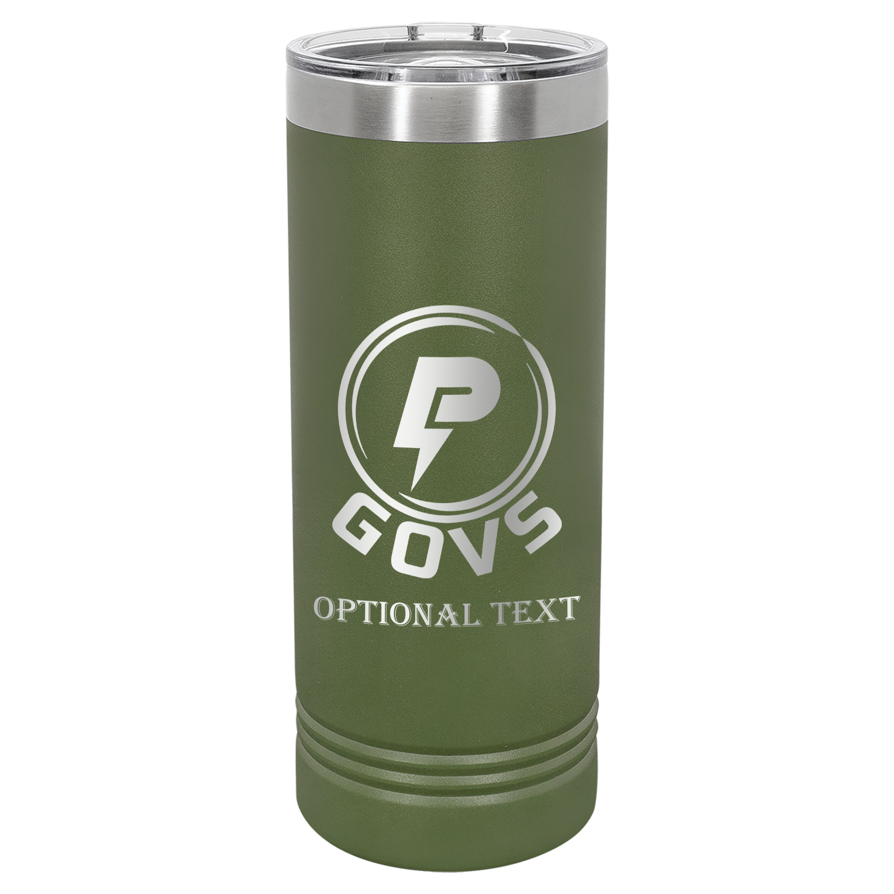 22 oz Skinny Tumbler - T.F. Riggs P with Govs
