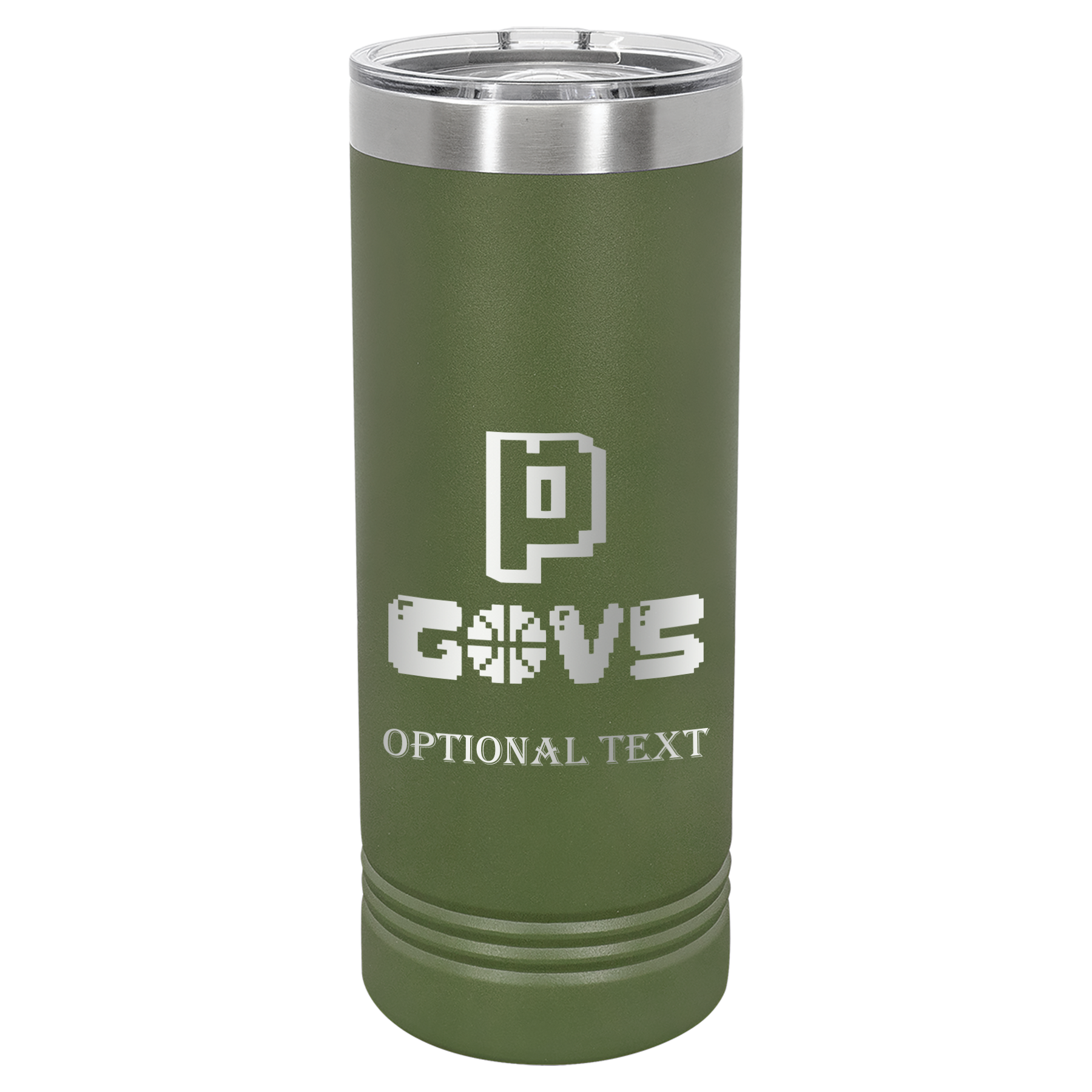 22 oz Skinny Tumbler - T.F. Riggs P with Govs