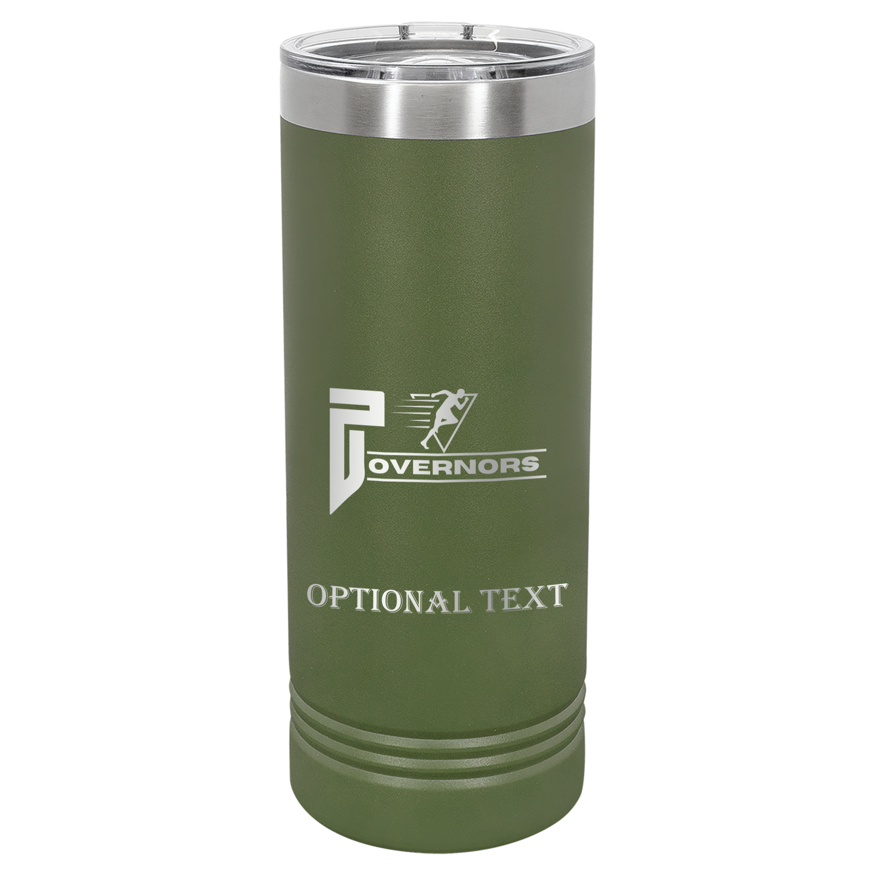 22 oz Skinny Tumbler - T.F. Riggs P with Governors